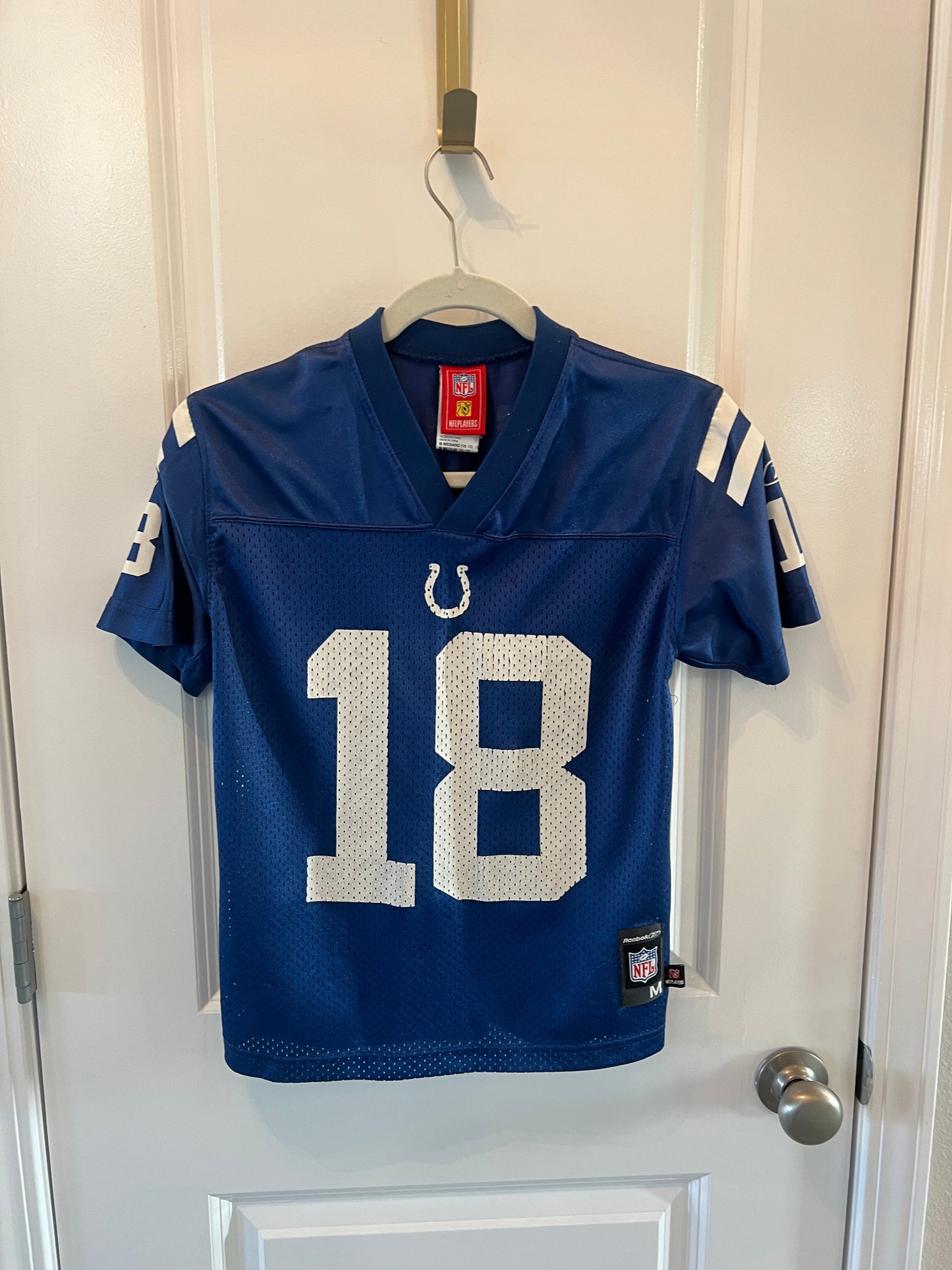 Peyton Manning NFL Indianapolis Colts Jersey Youth Boy’s Size Medium Blue