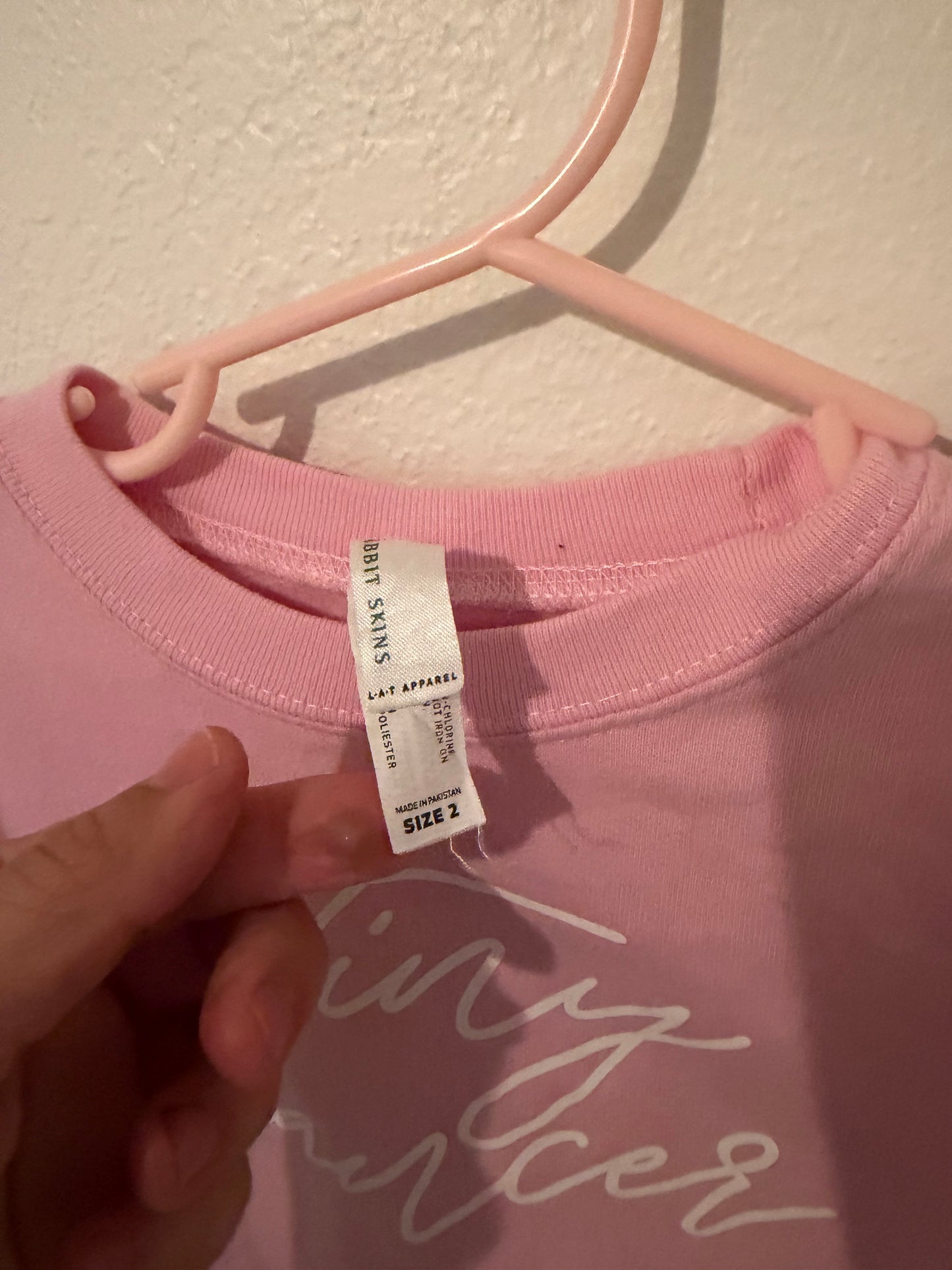 Tiny Dancer Sweatshirt Toddler Size 2T Pink