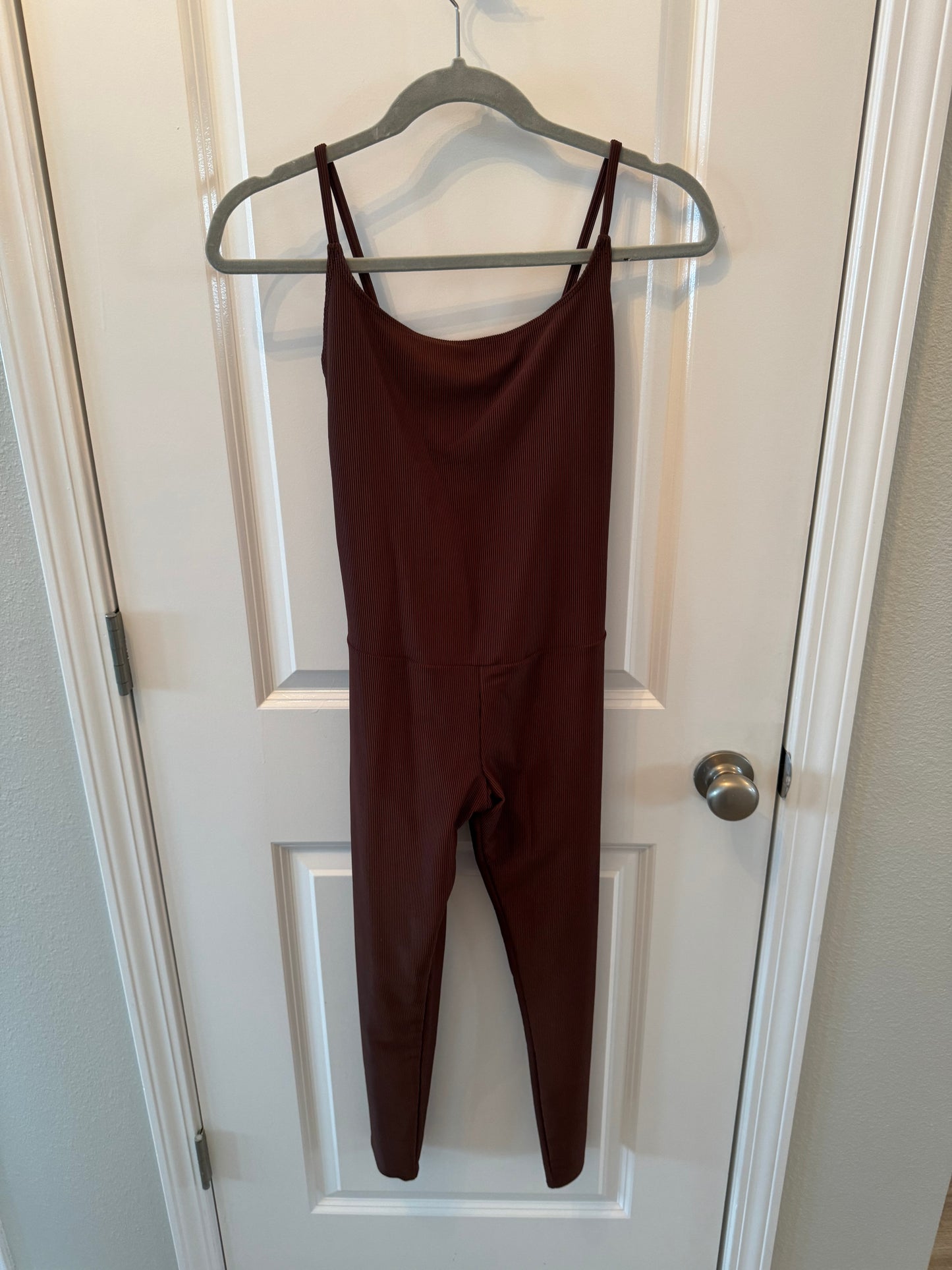 Revolve Onzie Warrior Ribbed Bodysuit Women’s Size S/M Brown NWT