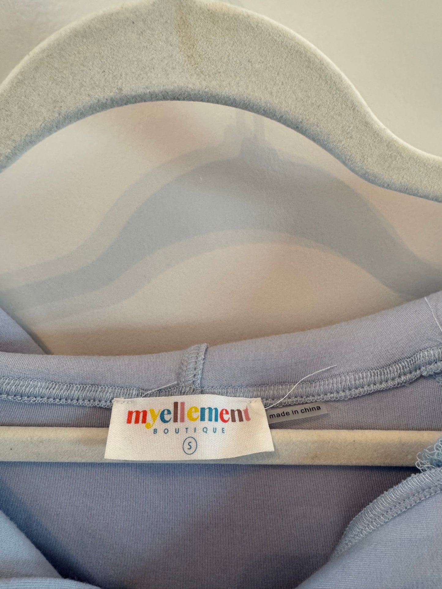 Half Zip Hooded Pullover Women’s Size Small Light Blue