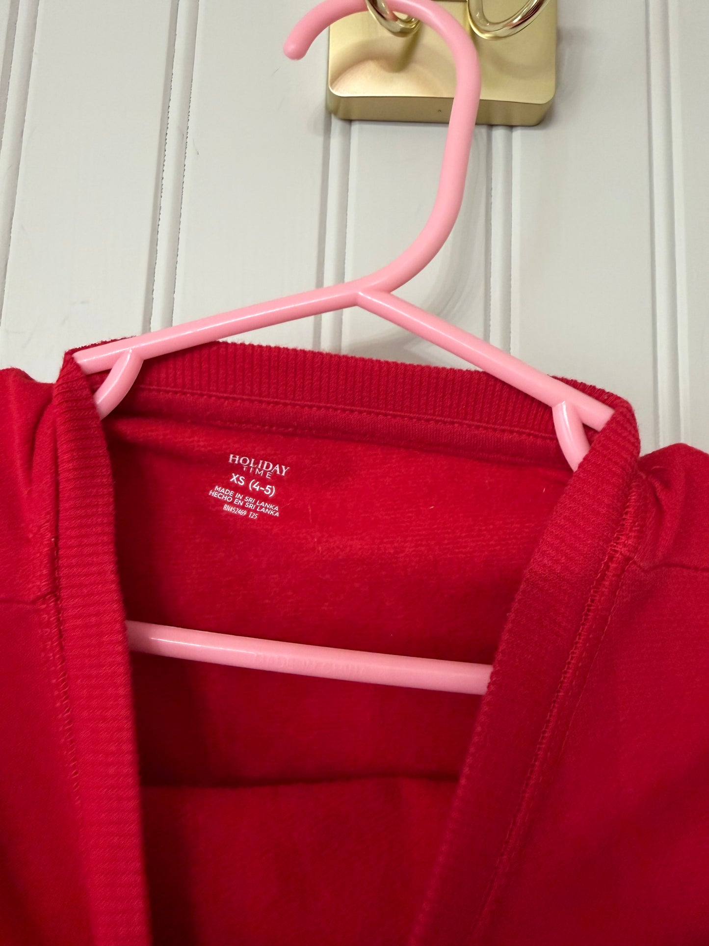 Candy Cane Sweatshirt Toddler Size 4-5 Years