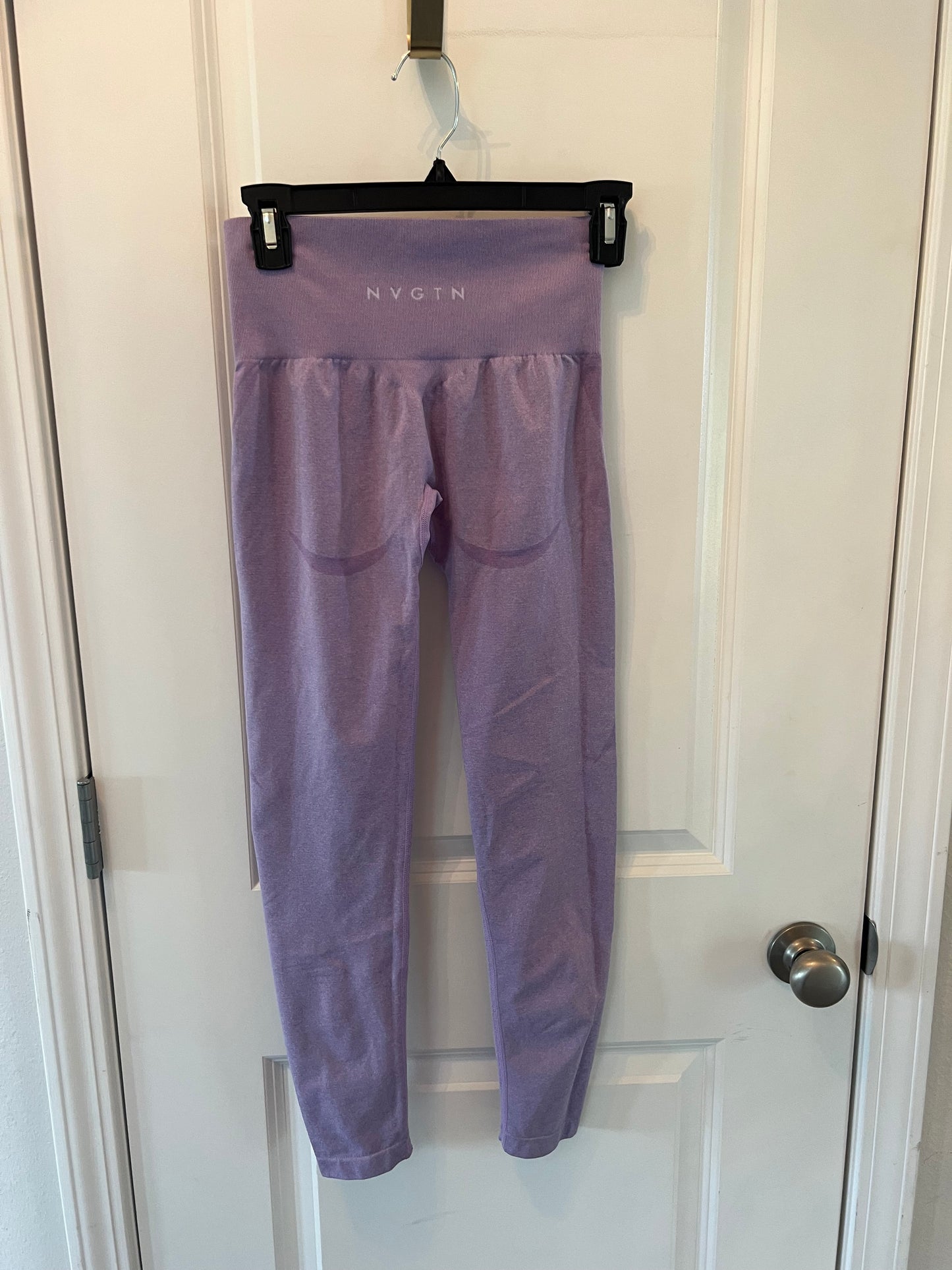 NVGTN Ribbed High Rise Active Leggings Women’s Size Small Lilac