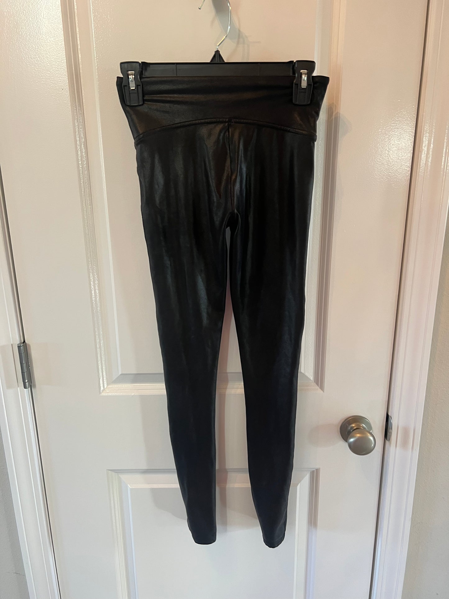 Spanx Faux Leather Leggings Women’s Size Small Black