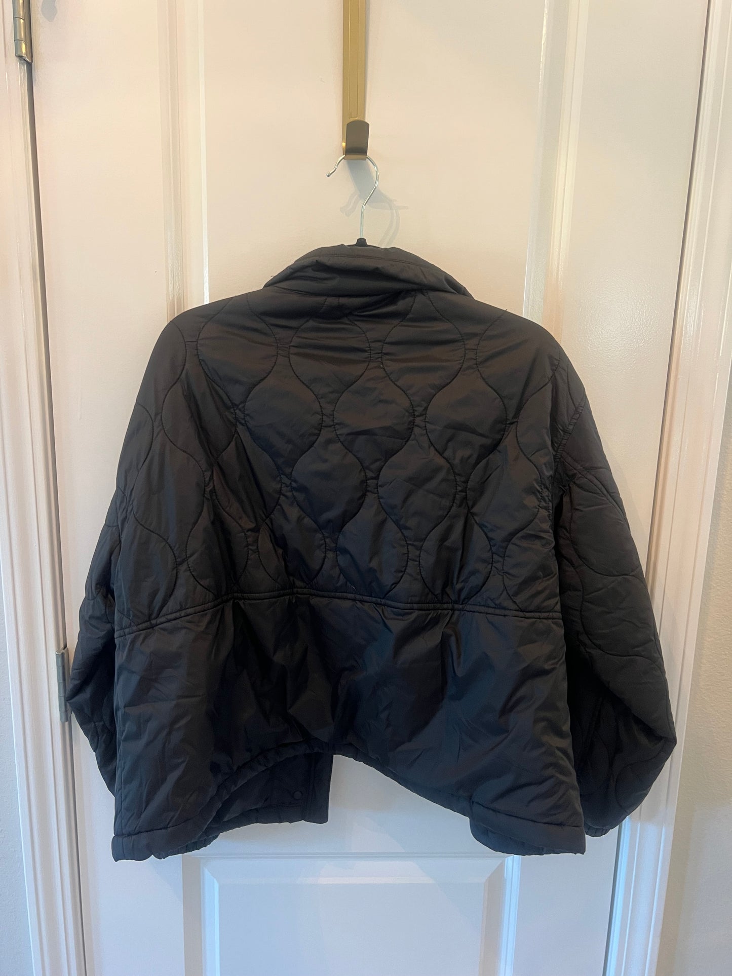 Old Navy Quilted Jacket Water Resistant Women’s Size Small Black