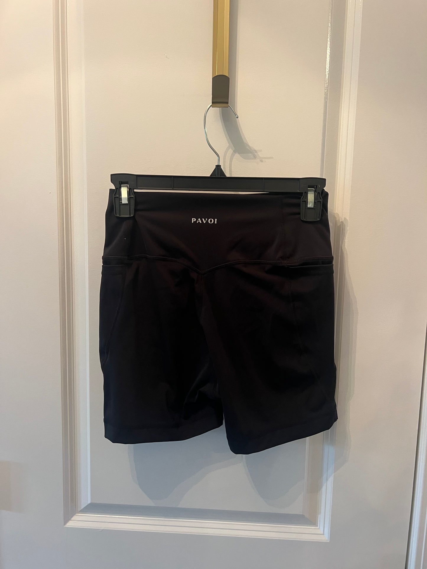 Pavoi High Rise Bike Shorts Women’s Size Medium Black