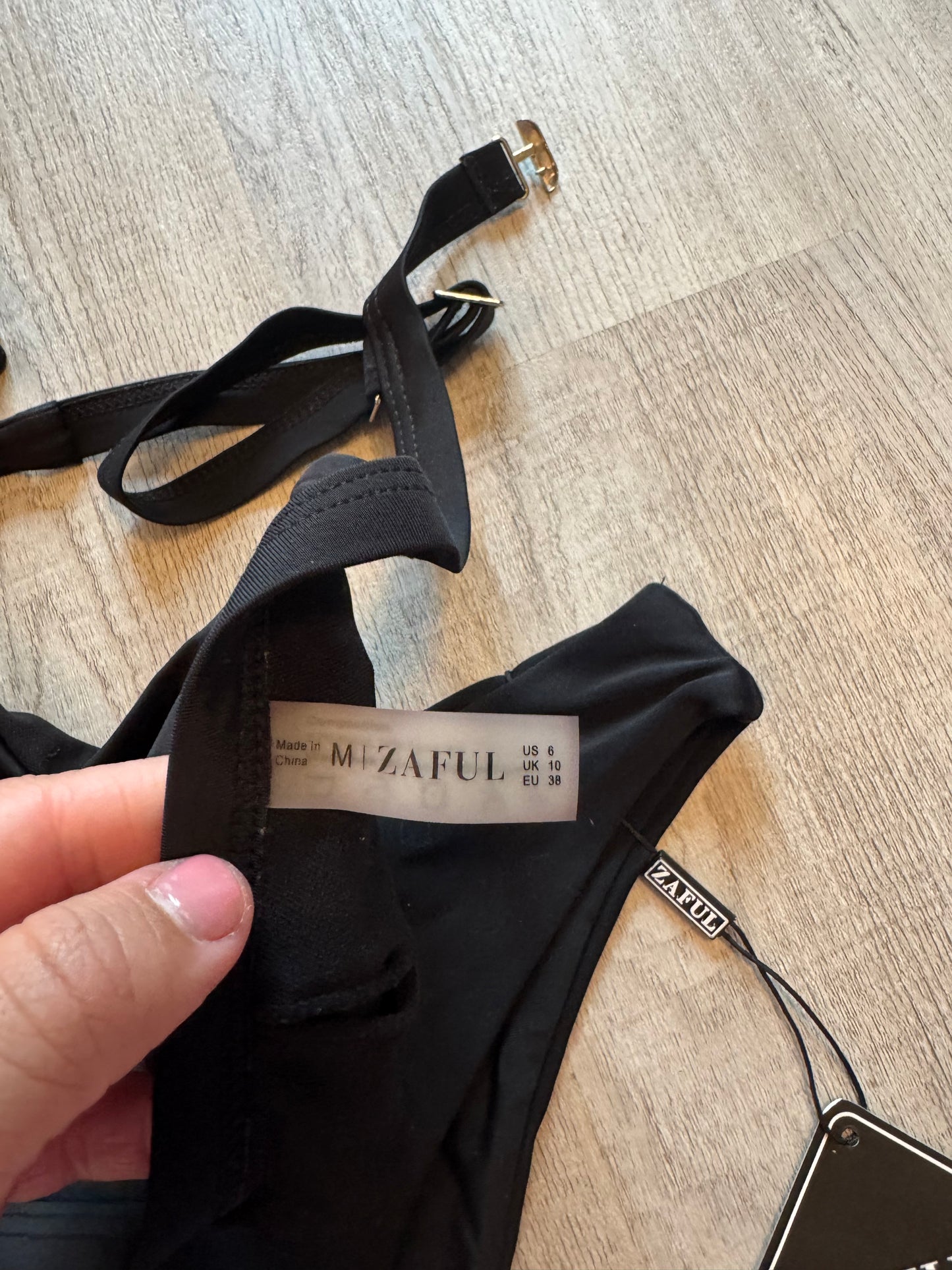 Zaful Swimsuit Women’s Medium Black NWT