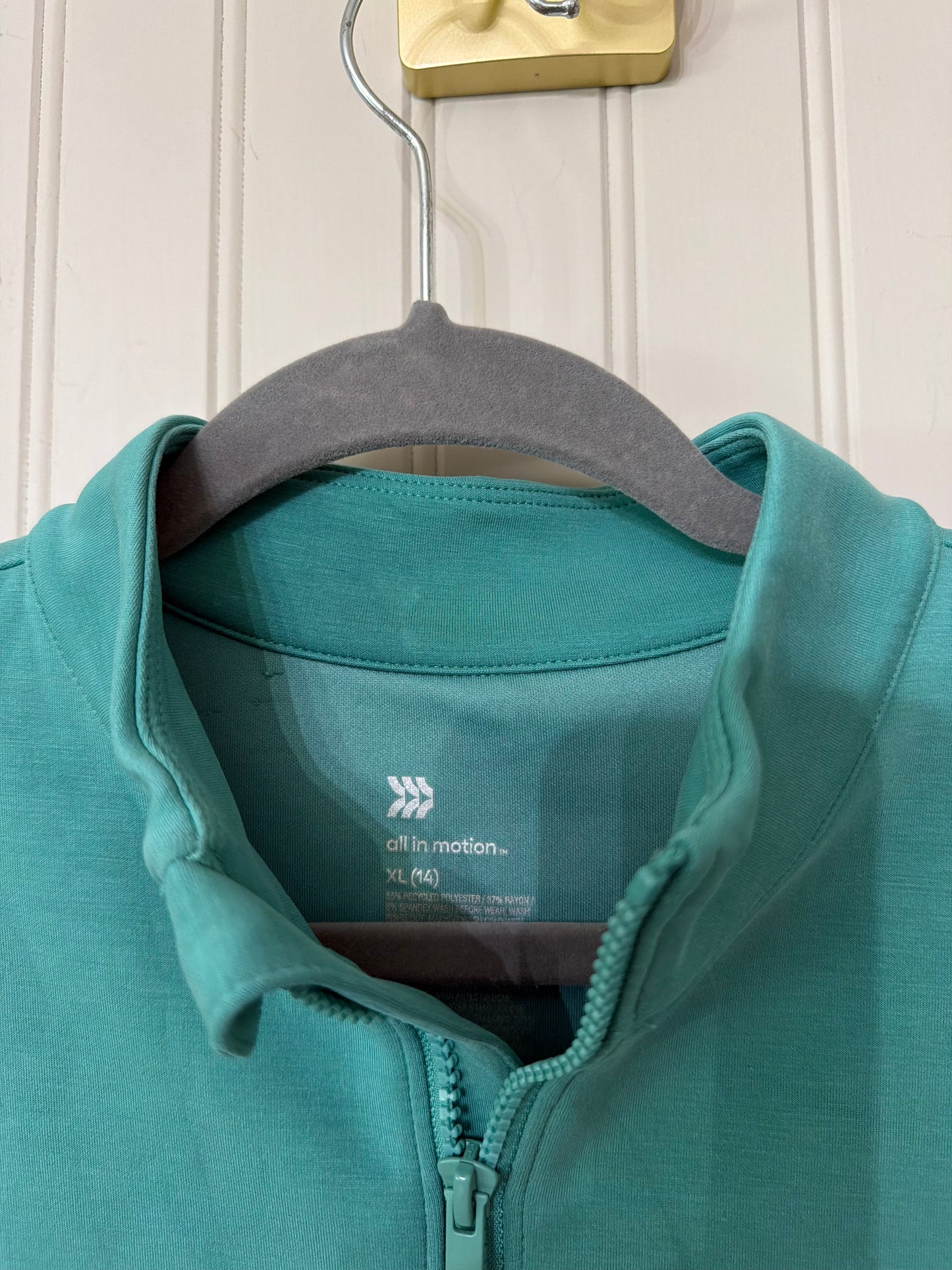 All in Motion 1/2 Zip Girl’s Size XL (14) Teal