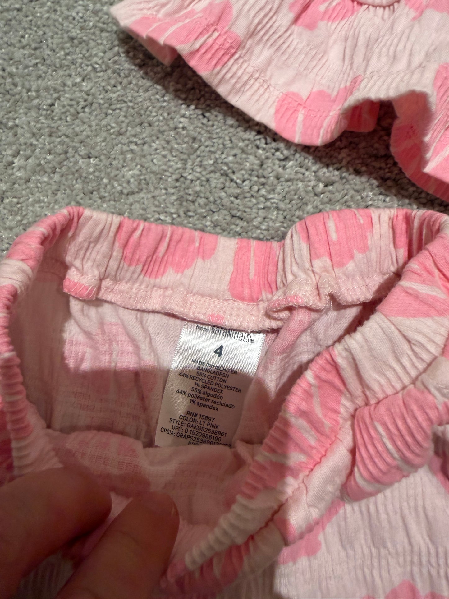 Seashell Matching Set Toddler Size 4T