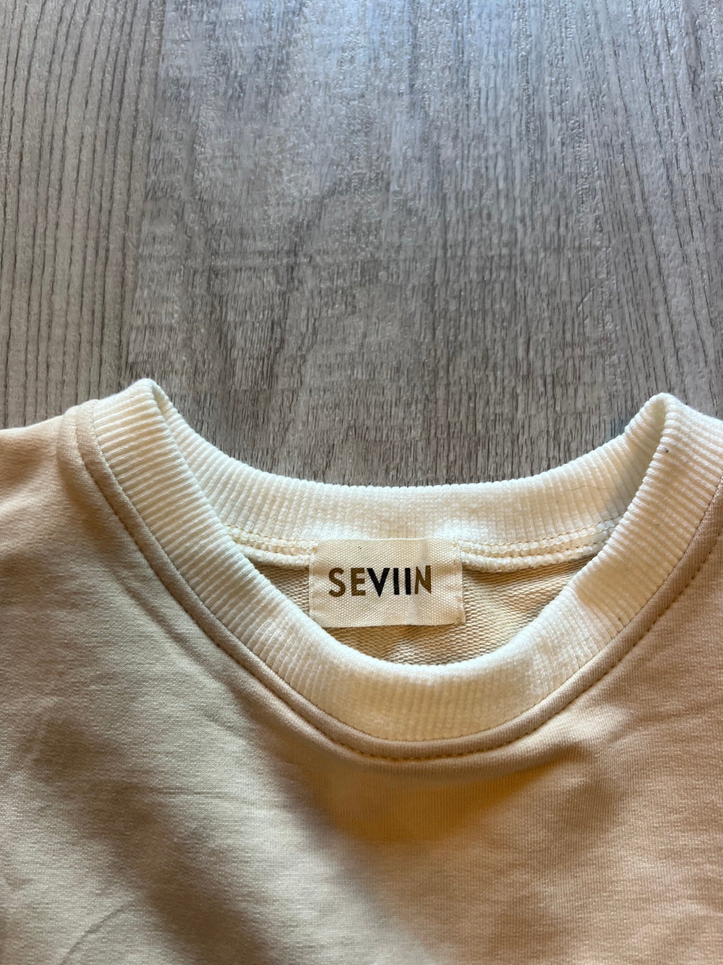 Seviin Long Sleeve Bubble Romper Toddler Girl Size 2T Cream