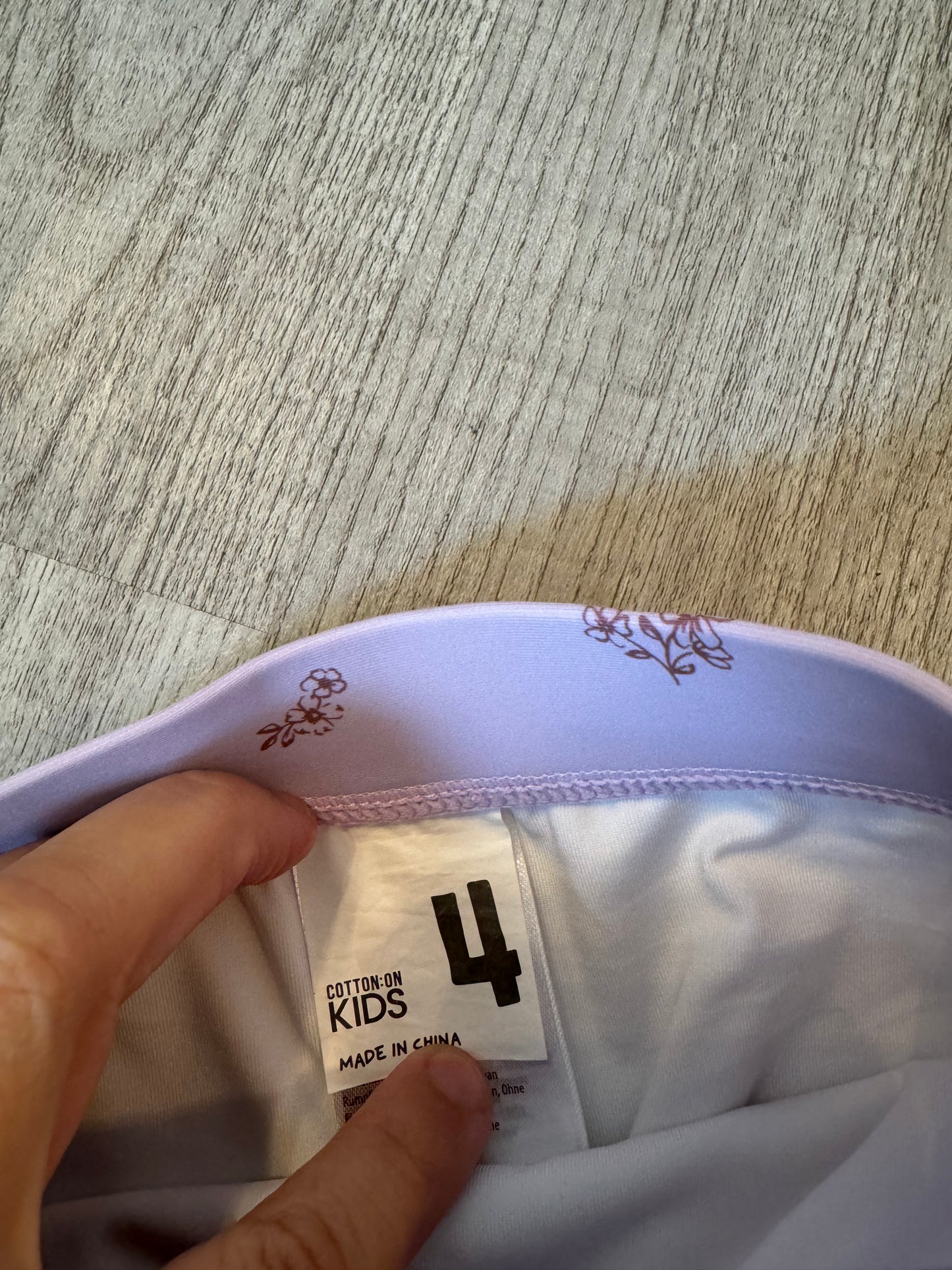 Cotton On Floral Ruffle Bikini Toddler Girl Size 4 Years Pastel Purple