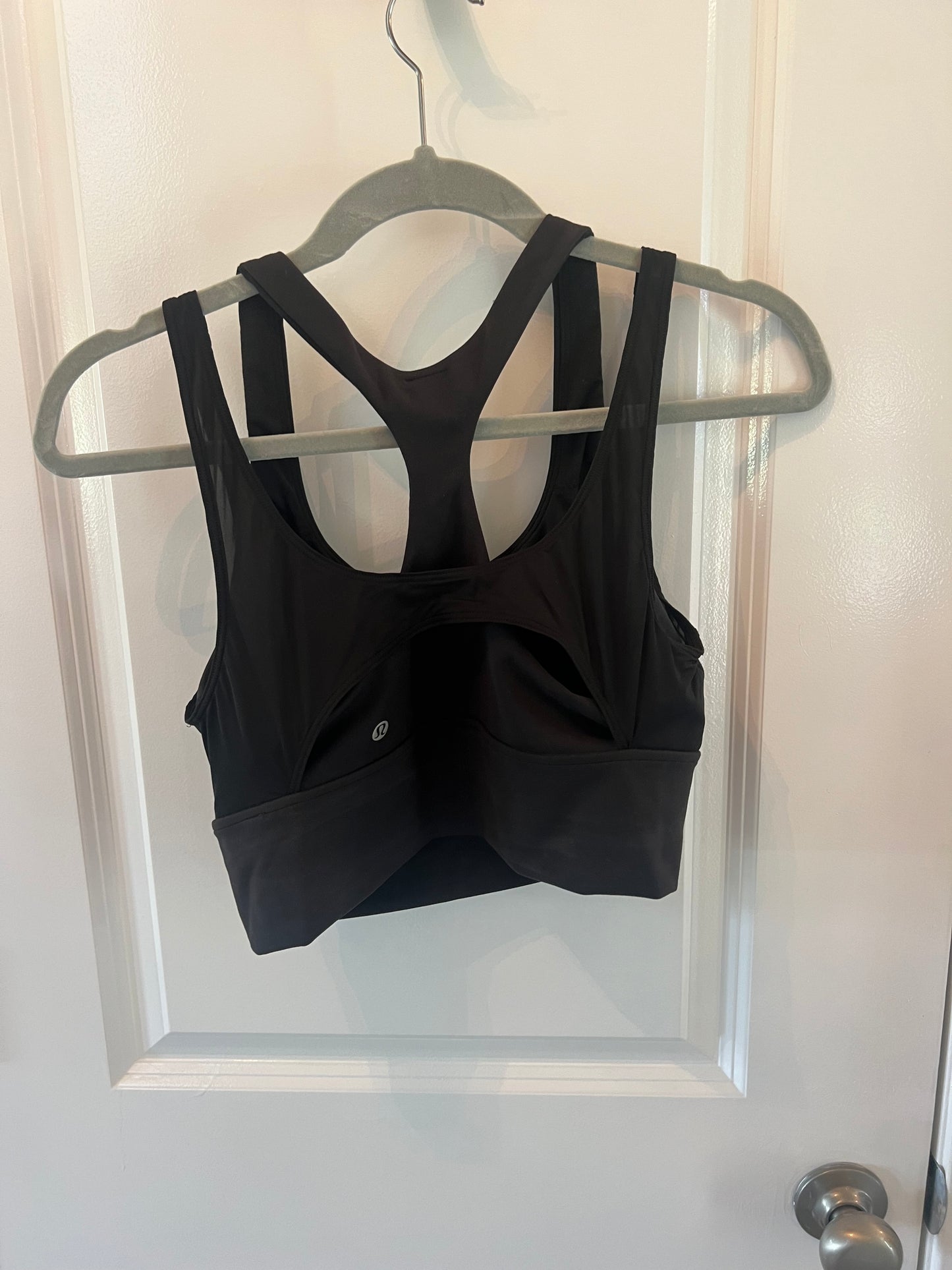 Women’s Black Lululemon Sports Bra Size 8