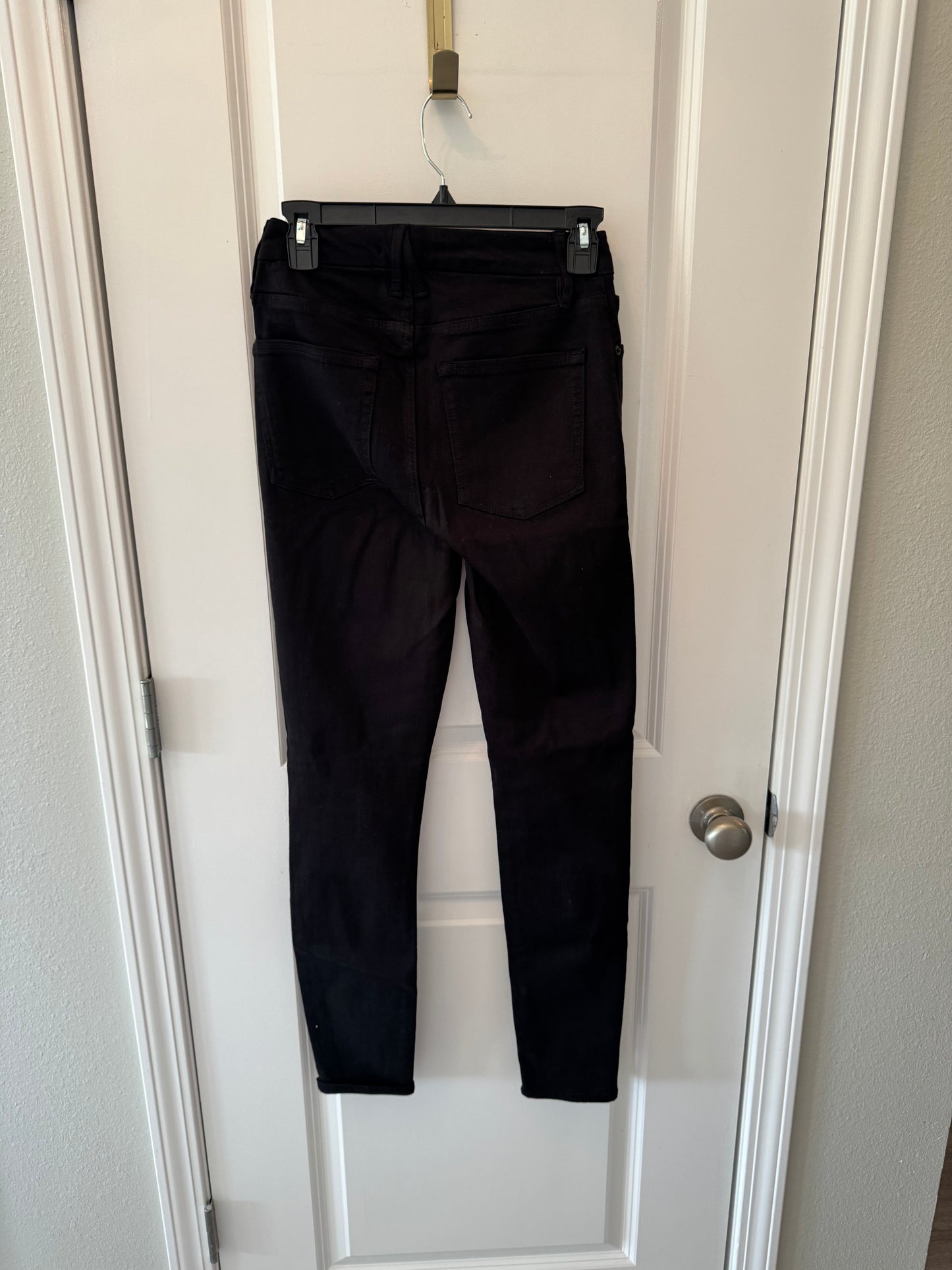 Good American High Rise Button Fly Jeans Women’s Size 4/27 Black