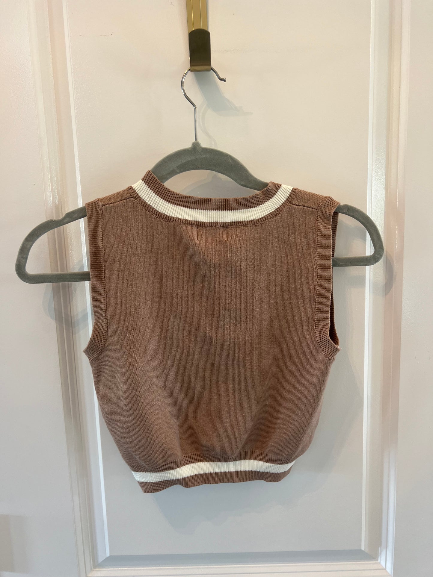 Superdown Sweater Vest Women’s Size XS Brown