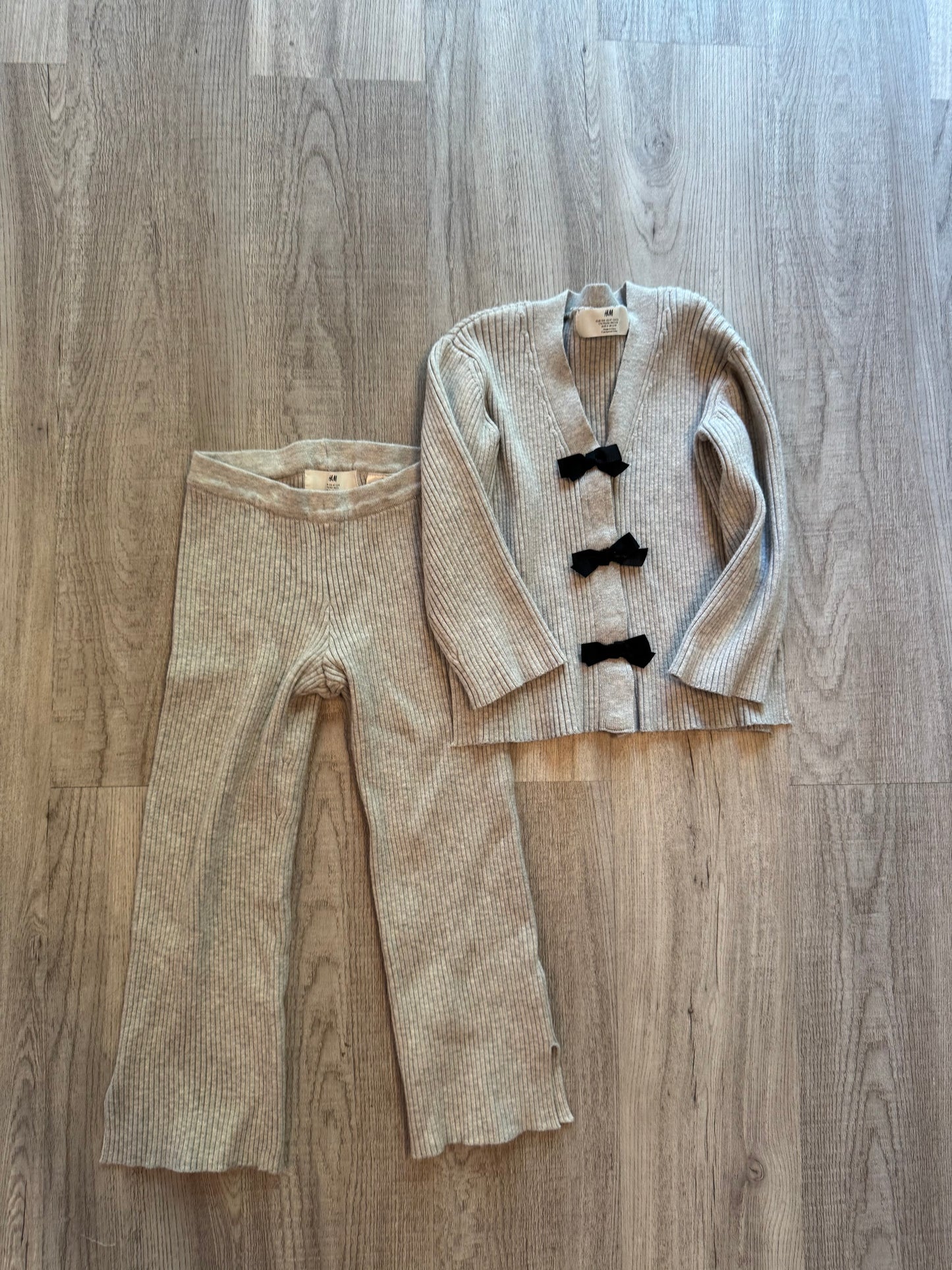 H&M bow Matching Set Toddler 4/5 Years