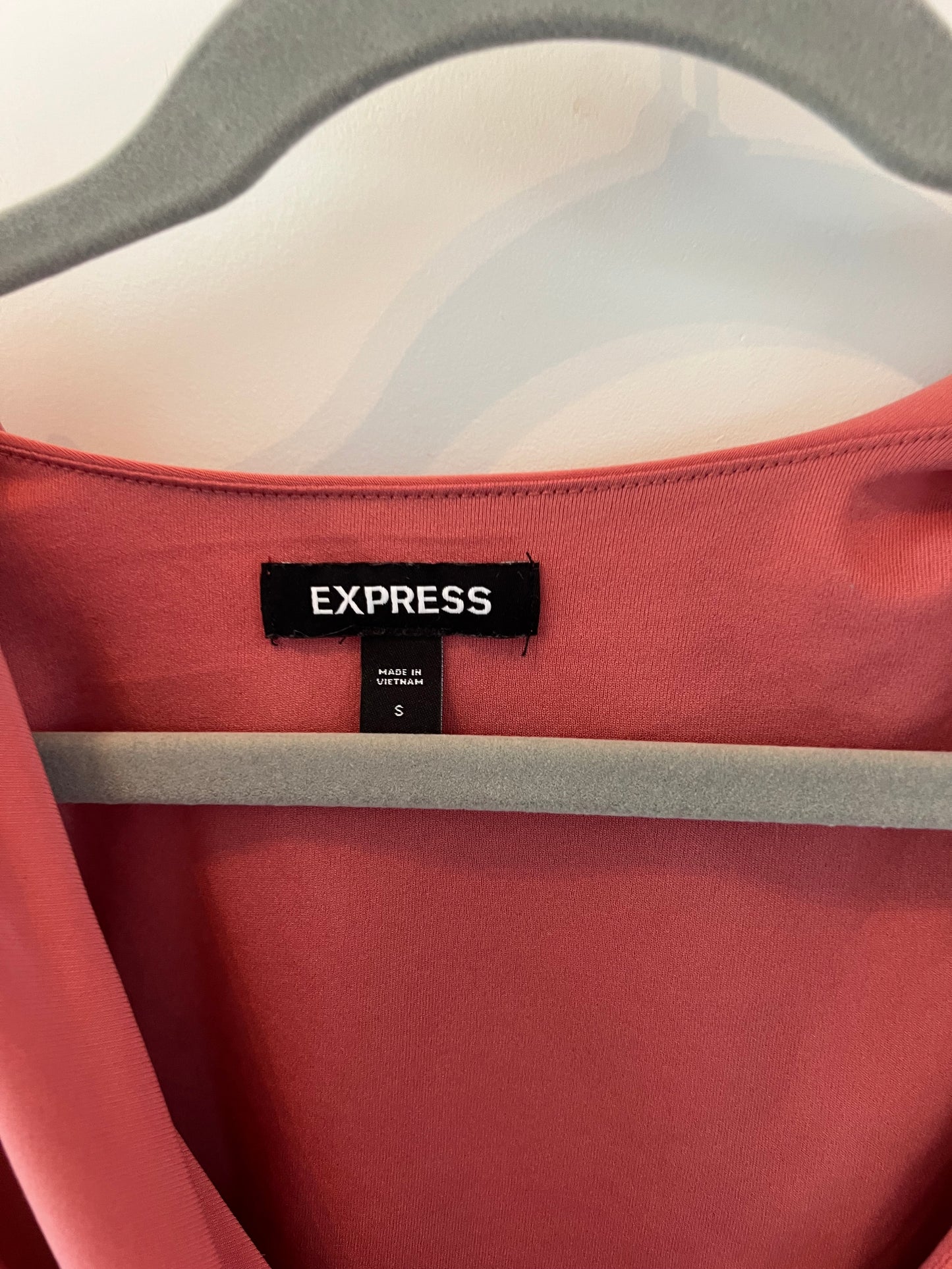Express Rouched Asymmetrical Dress Women’s Size Small 4-6 Pink