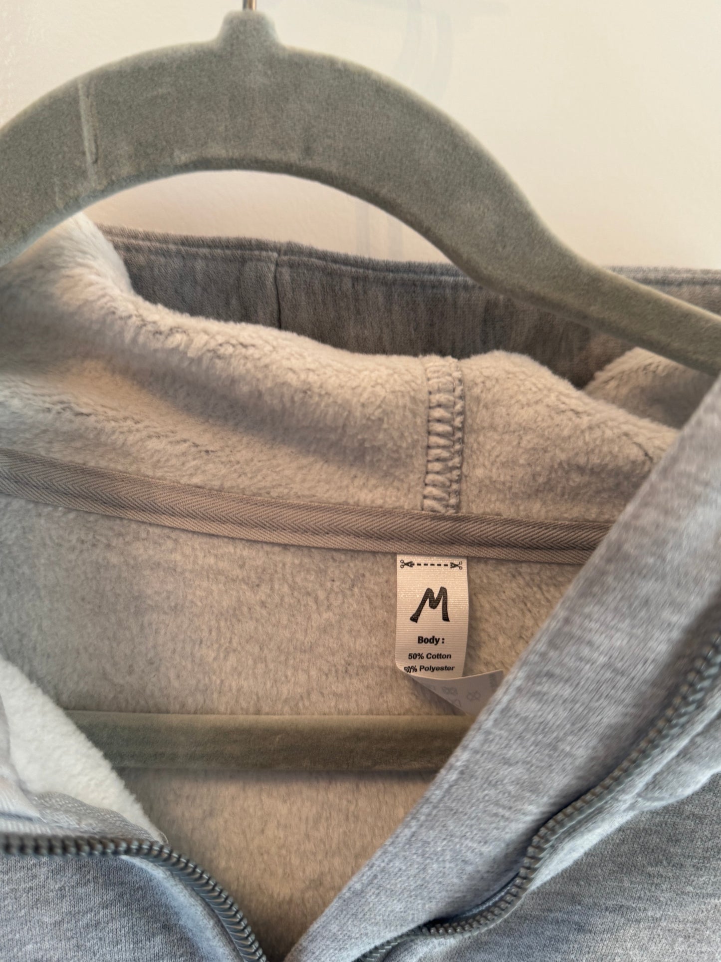 Half Zip Hoodie Women’s Medium Heather Gray