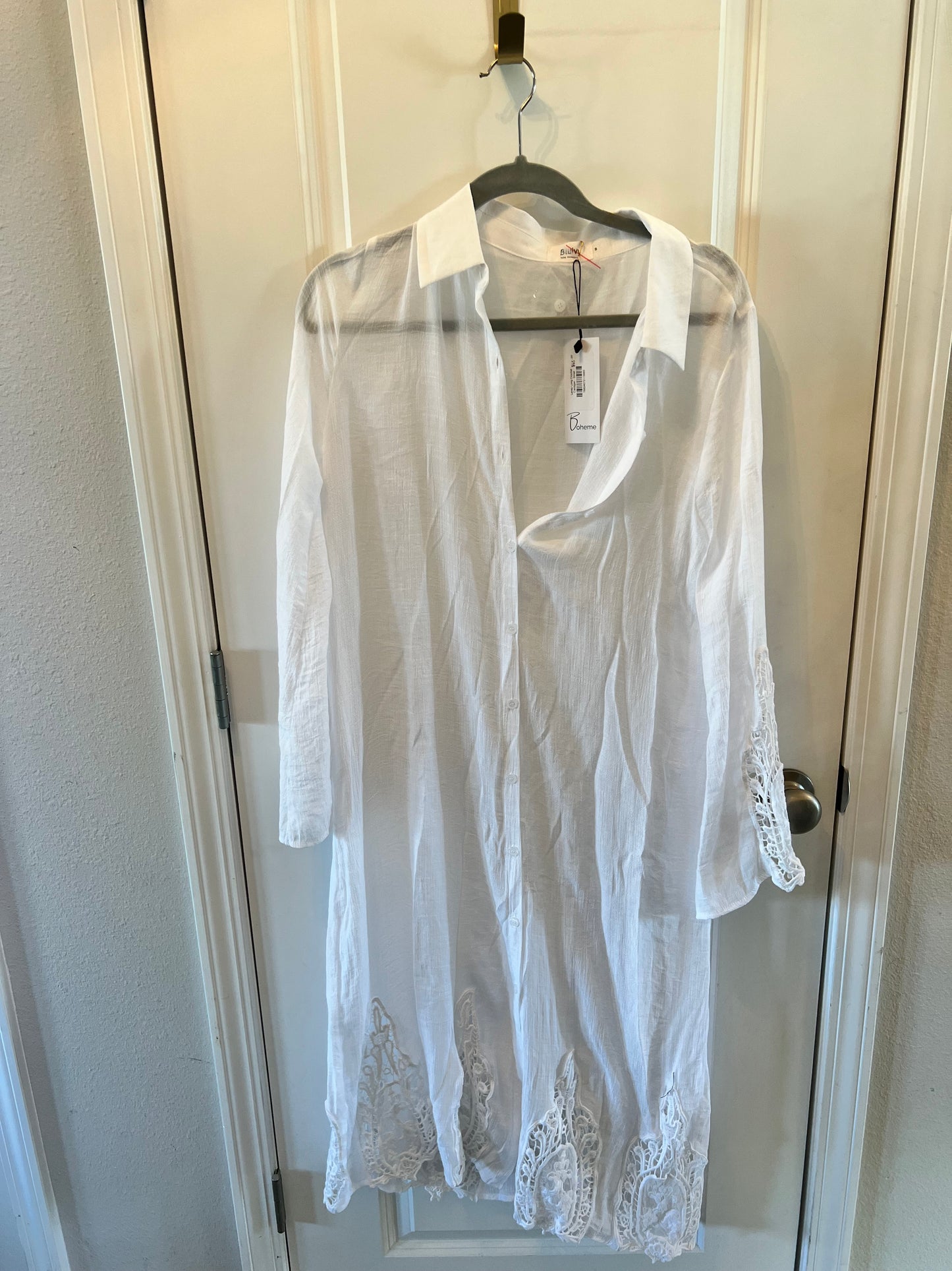 Bluivy Laney Swim Cover-Up Women’s Small White NWT