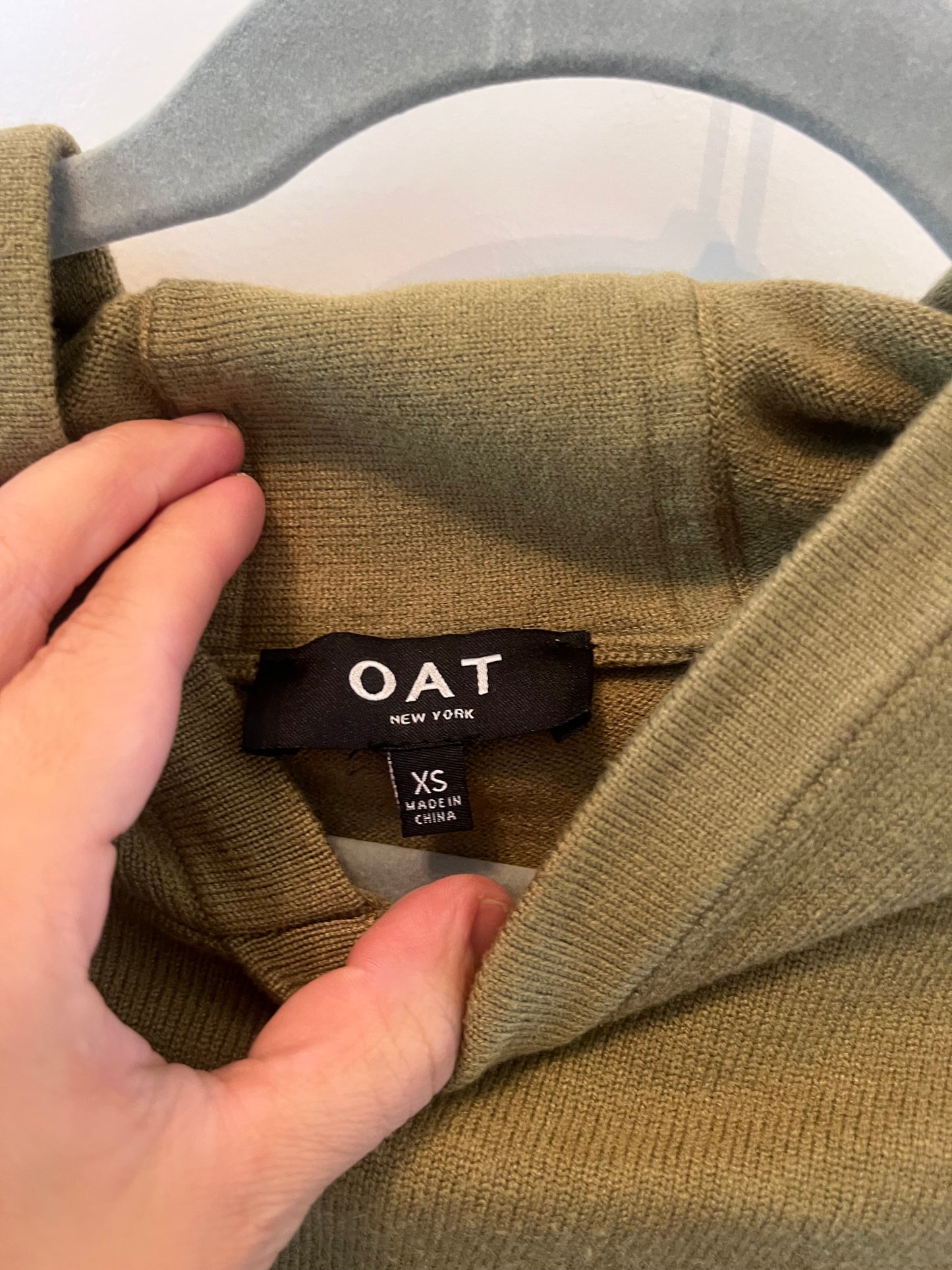 OAT New York Drawstring Hoodies Women’s Size XS Olive