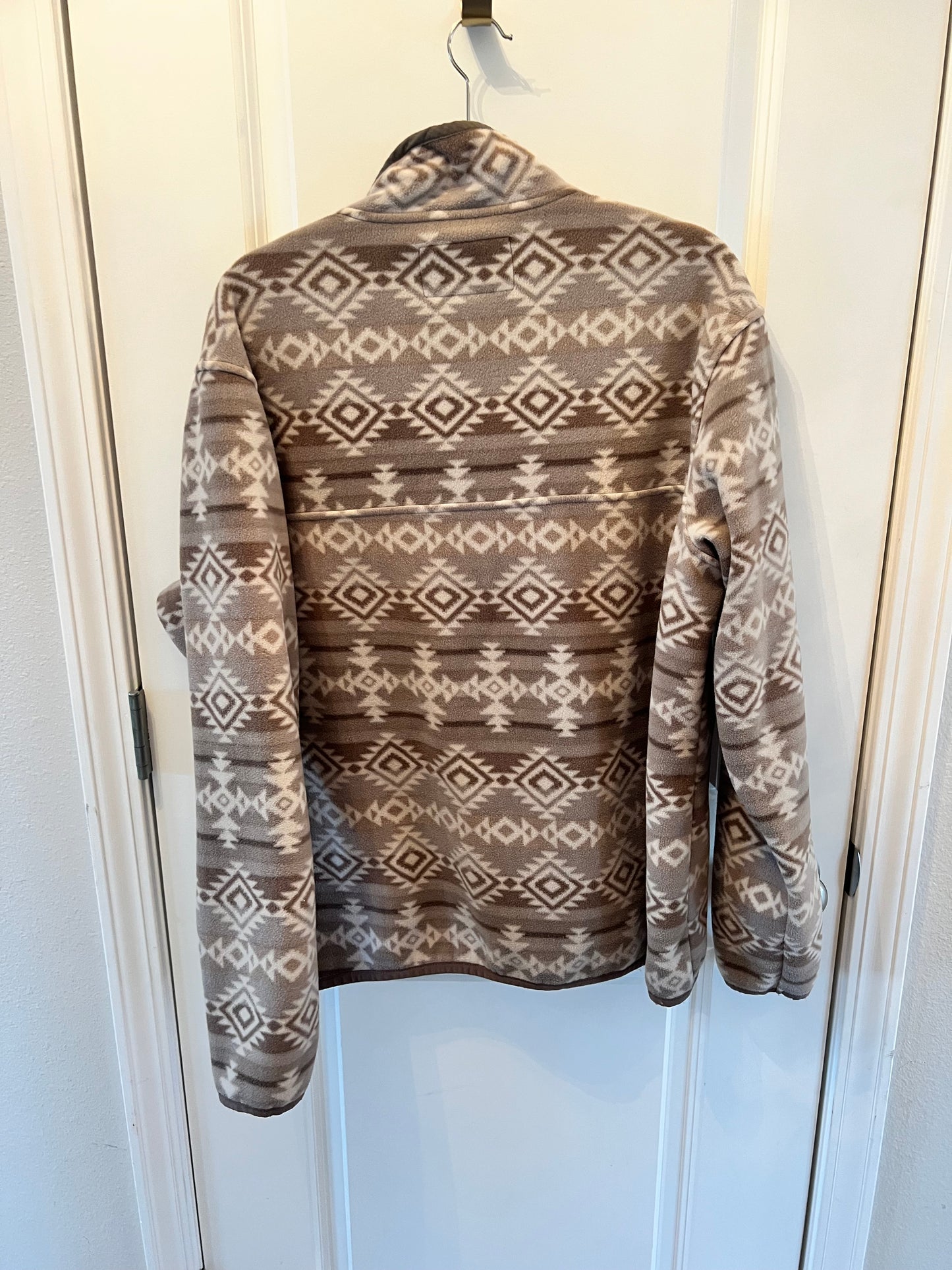 Southern Grit Tribal Print Pullover Men’s Size Large Tan