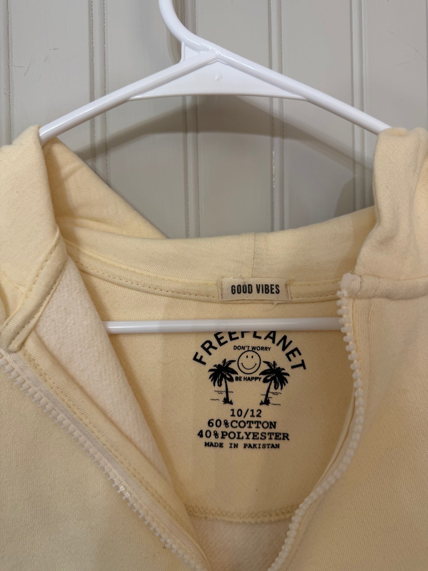 Free Planet Full Zip Hoodie Youth Size 10-12 Years