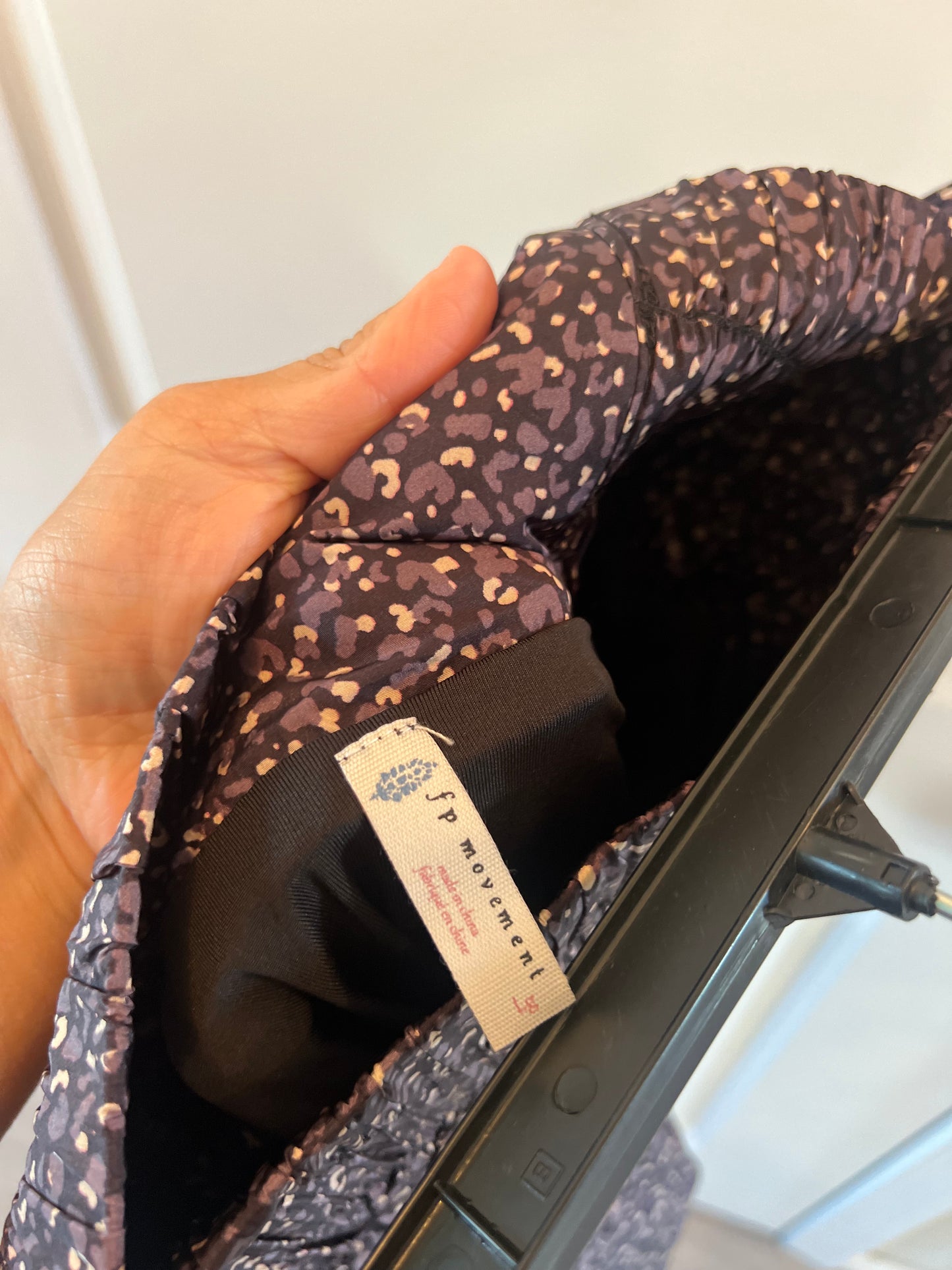 Free People FP Movement Printed Active Shorts Women’s Size Large 12-14 Dark Purple