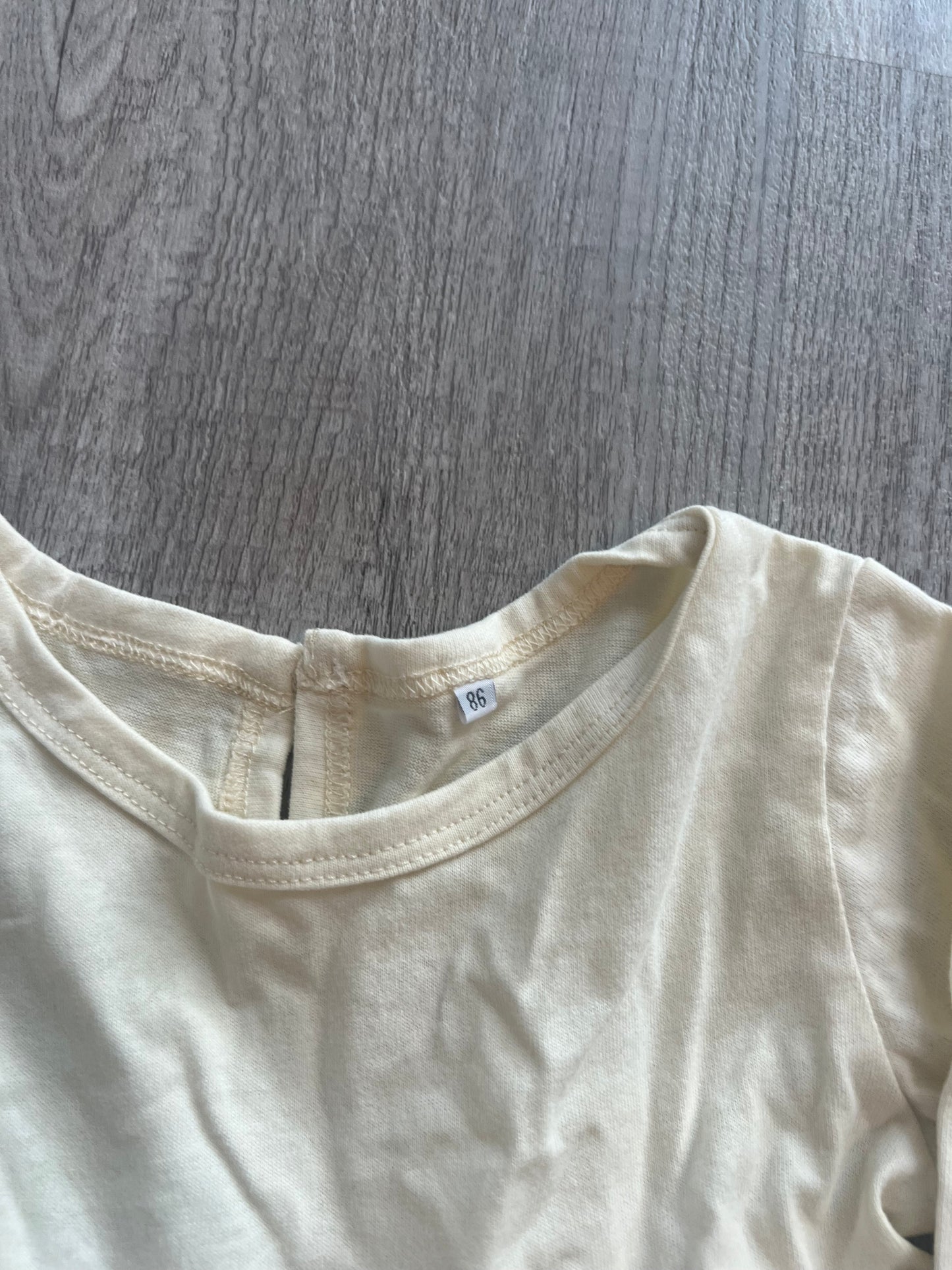 Long Sleeve Tutu Dress Baby Girl Size 18-24M Cream