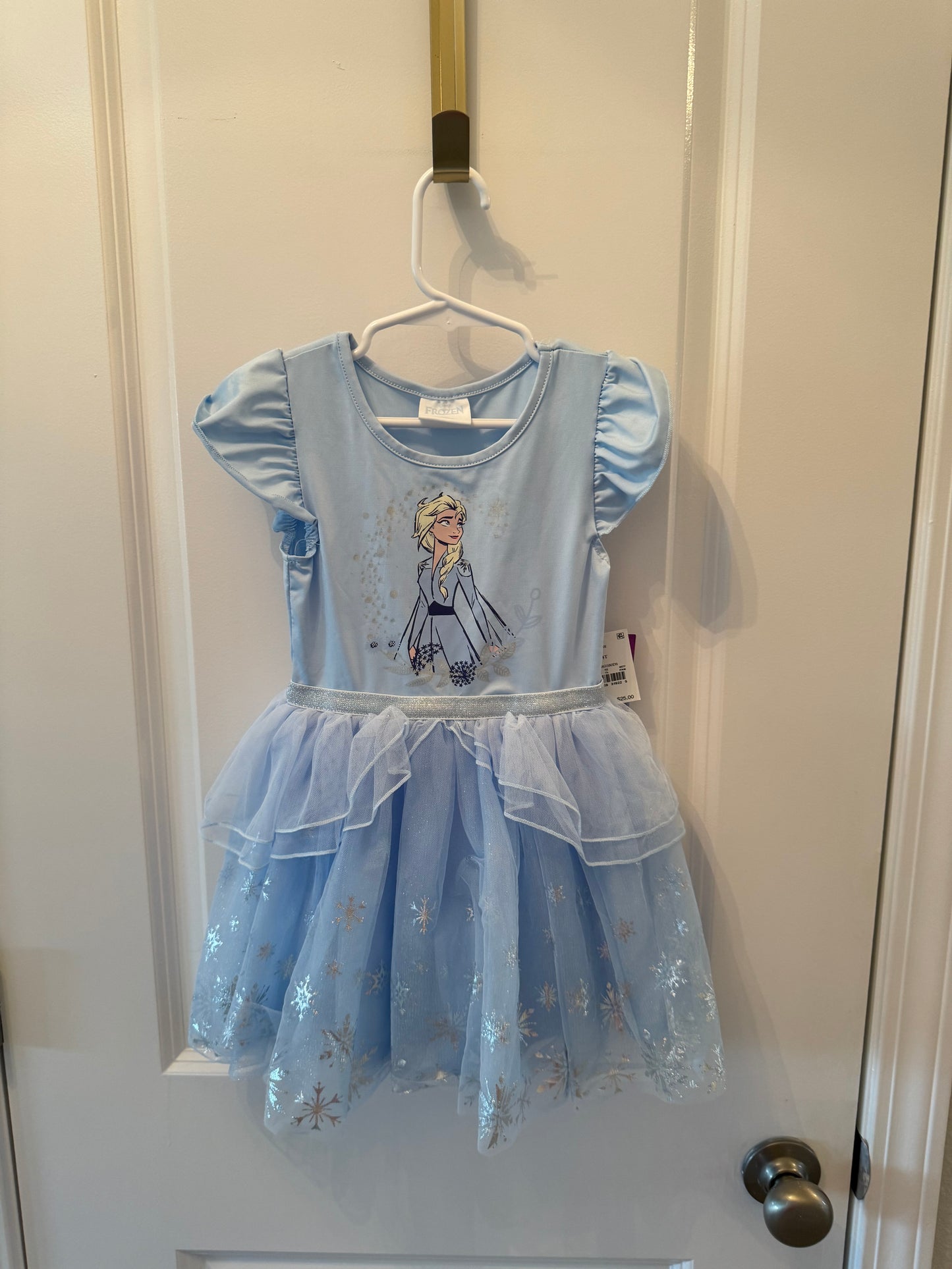 Frozen Dress Toddler Girl Size 4T Ice Blue