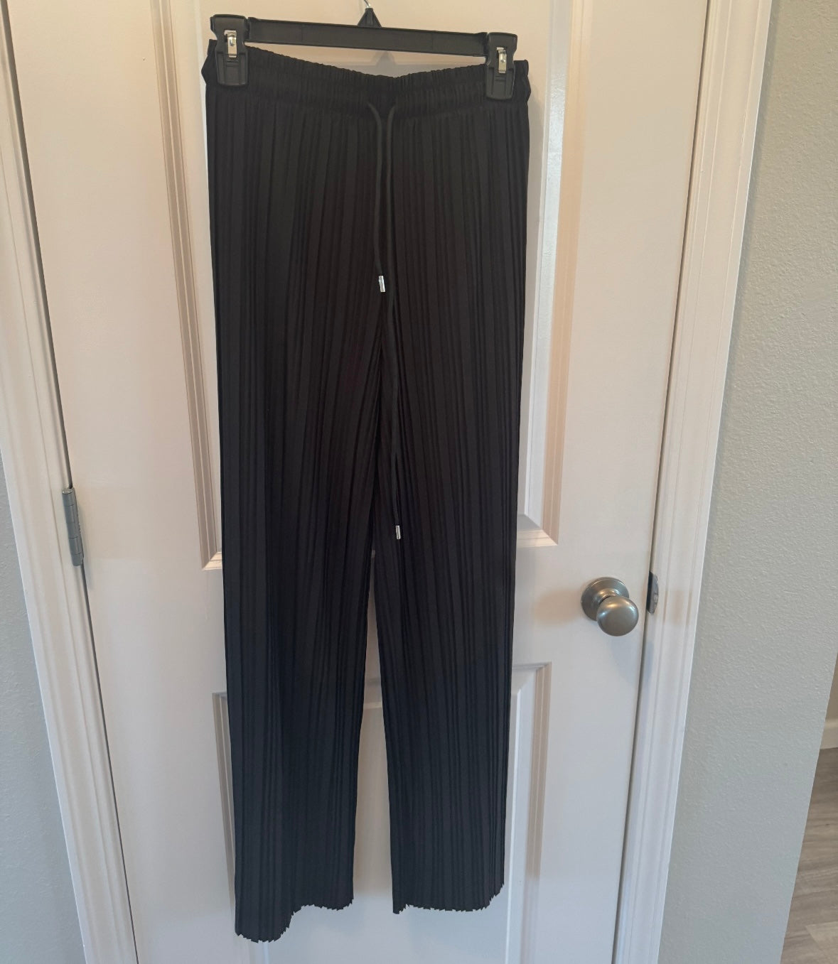 Drawstring Beach Pants Women’s One Size Black