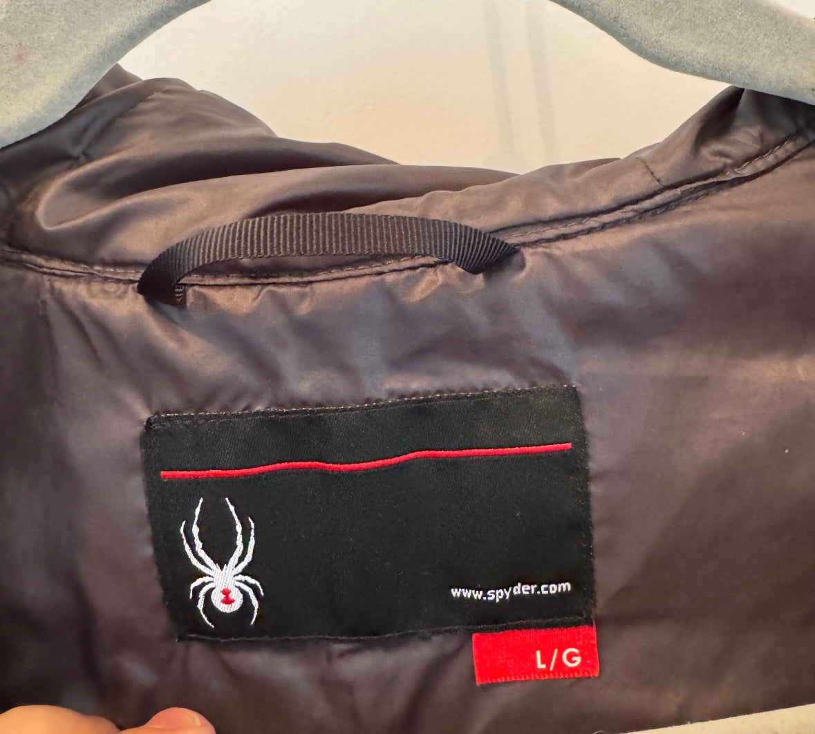 Spyder Packable Puffer Jacket Women’s Large Charcoal