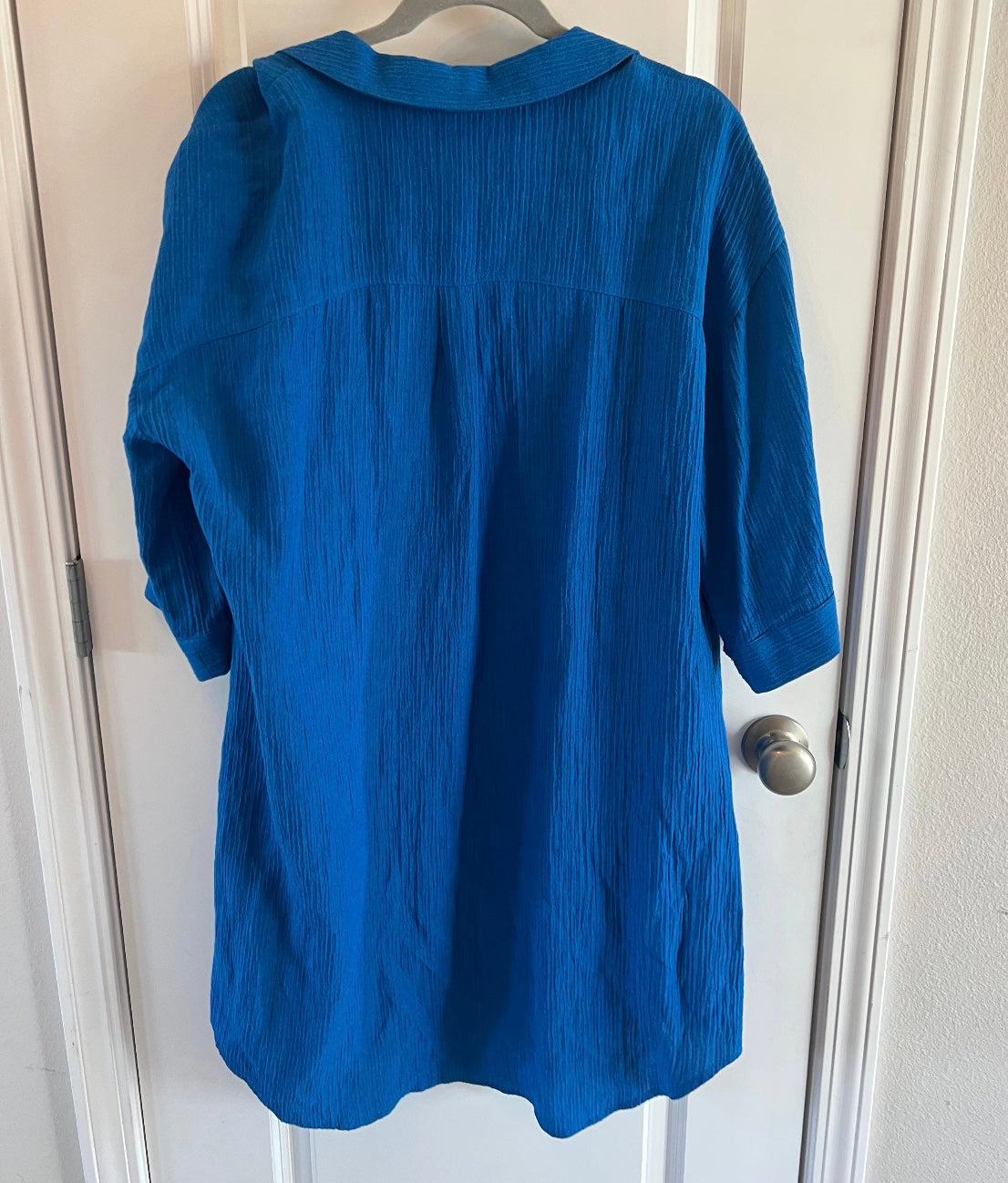 Soft Surroundings Button Down Top Women’s Size Medium 8-10 Blue