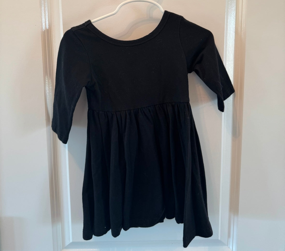 Basic Dress Toddler Size 2/3T Black
