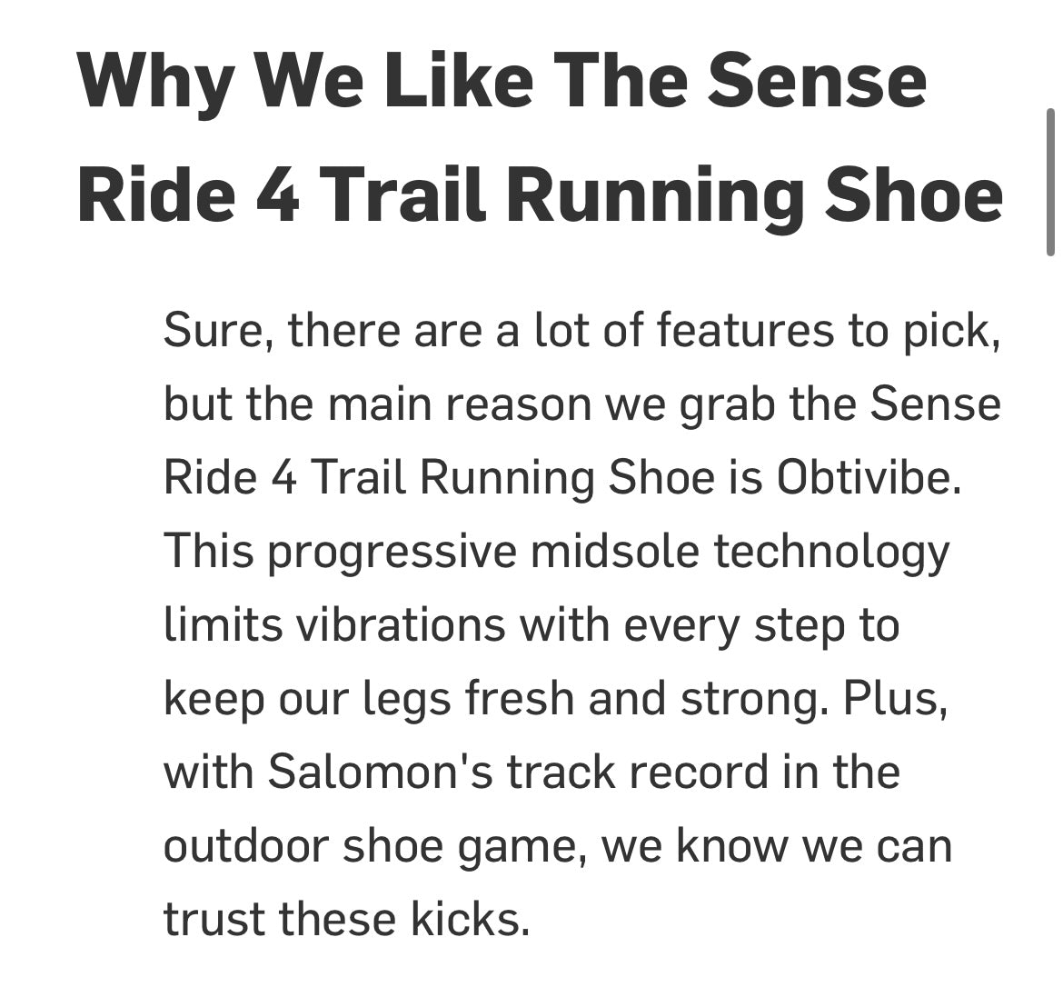 Salomon Sense Ride 4 Trail Running Shoe Women's Size 10 Peach