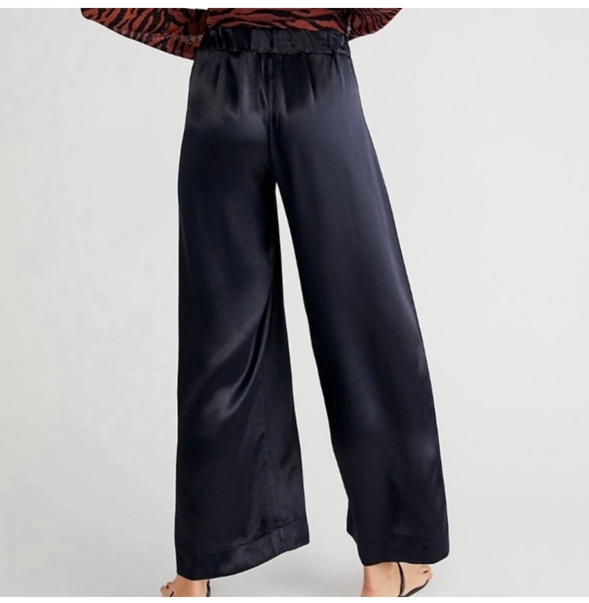 Free People Good Days Satin Trousers Women’s XS Black