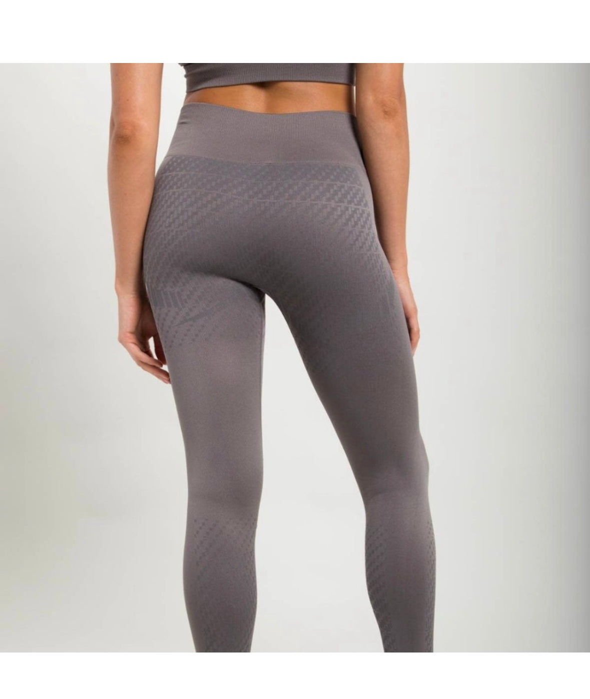 Mono B Seamless Geometric Matching Set Women’s M/L Mocha NWT