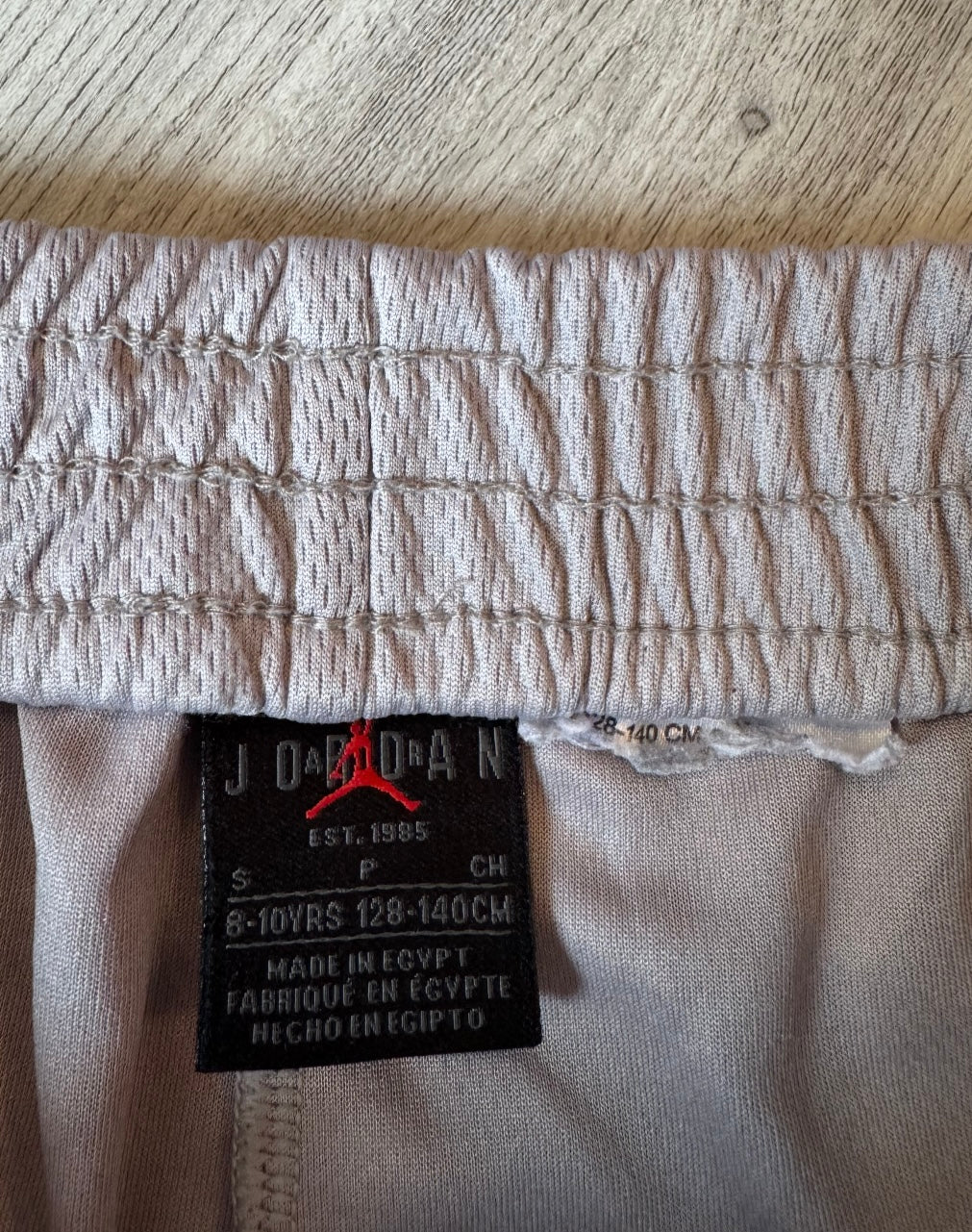 Jordan Shorts Youth Size Small Light Gray
