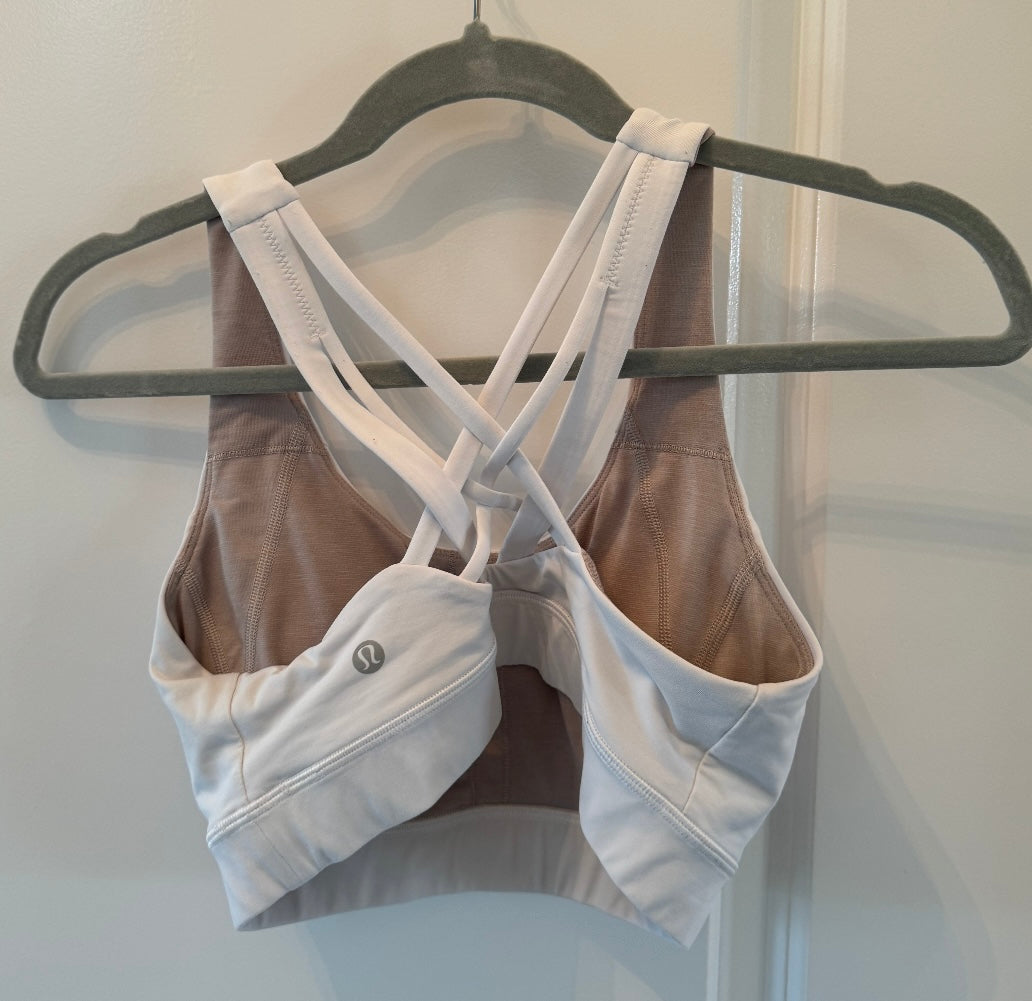 Lululemon Sports Bra Women’s Size 6 White