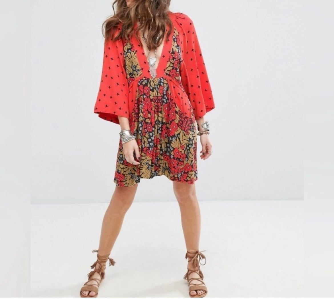 Free People Tallulah Dress Women’s Size Small Orange