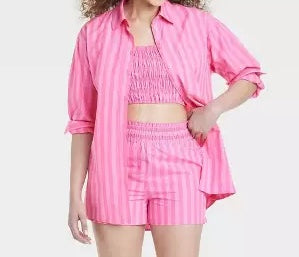 A New Day Stripe Three Piece Matching Set Women’s Size XS NWT