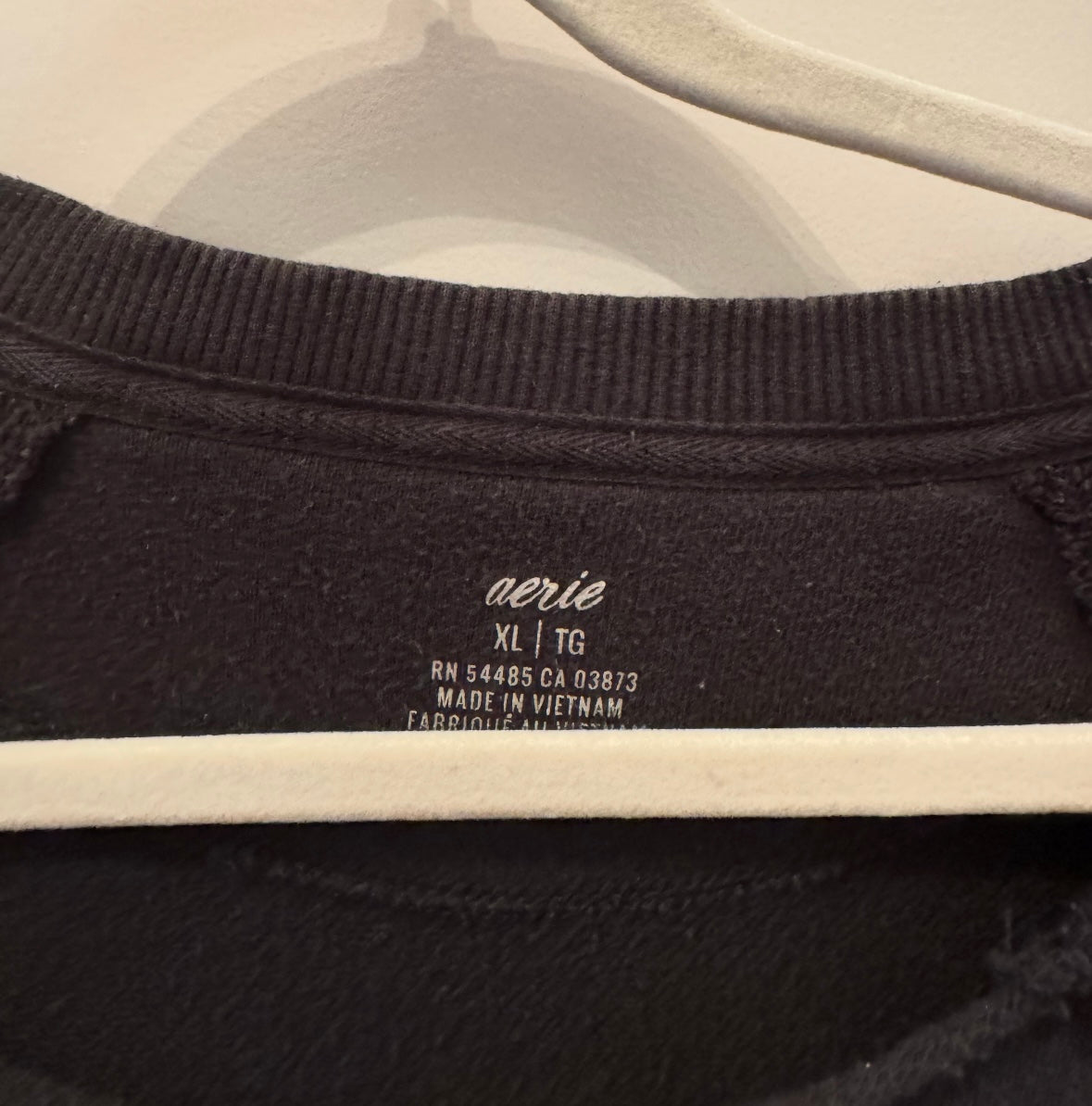 Aerie Top Sweatshirt XL Black