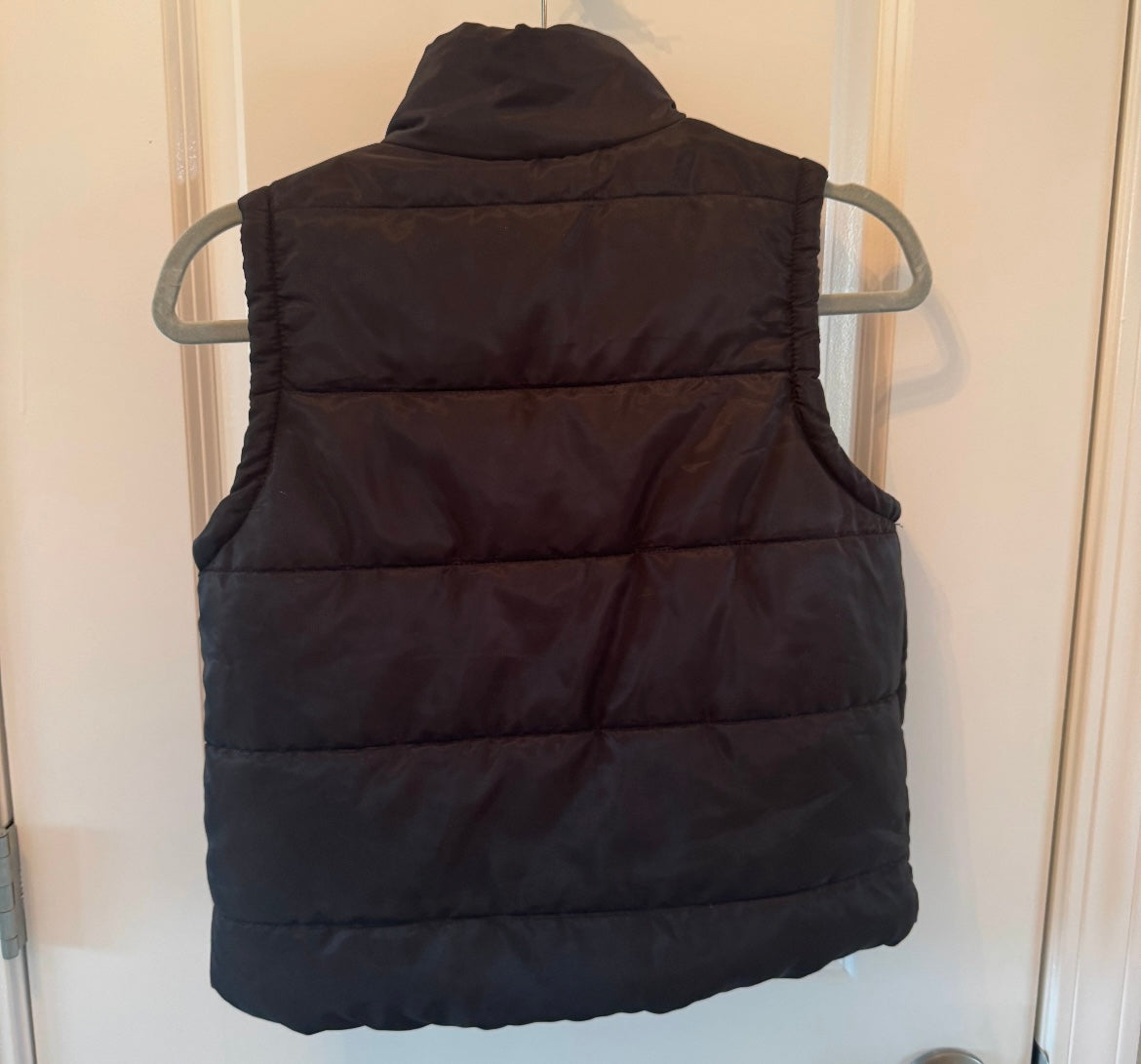 Quilted Puffer Vest Youth Size 10 Years Black