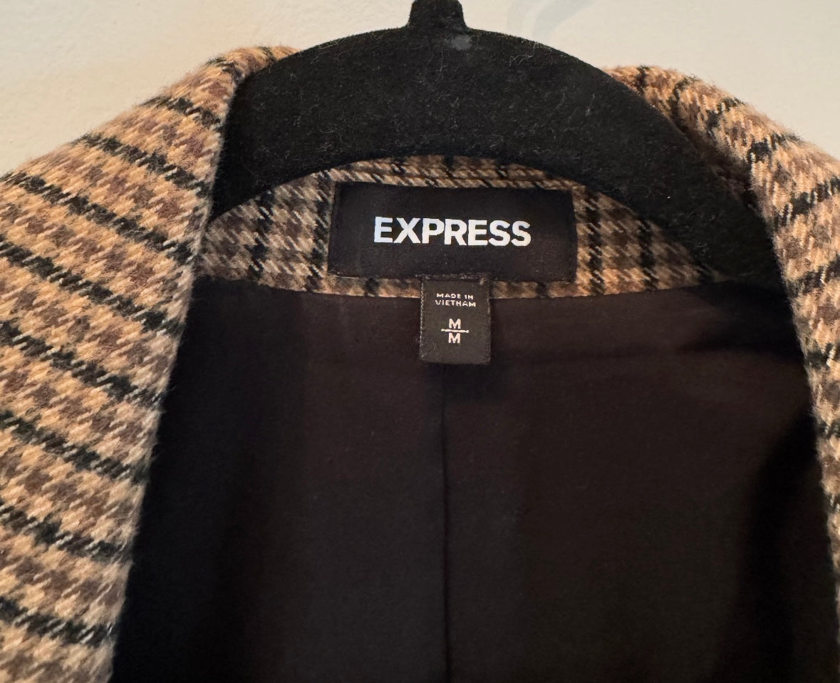 Express Plaid Blazer Women’s Medium