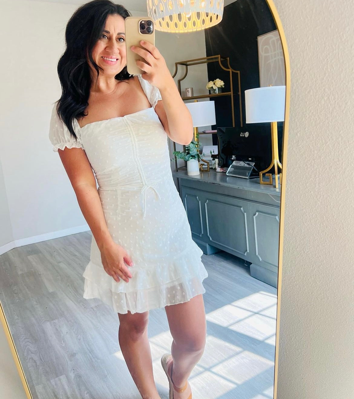 Princess Polly Mikail Mini Dress Women’s Size 8 White NWT