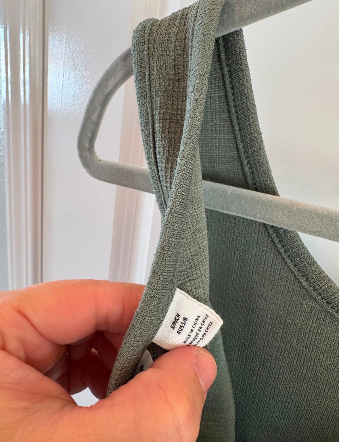 Knit Midi Dress Women’s Small Olive Green