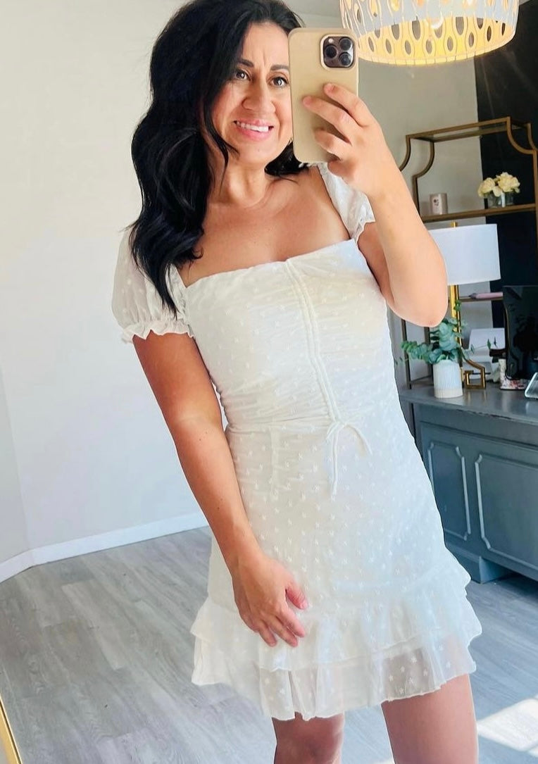 Princess Polly Mikail Mini Dress Women’s Size 8 White NWT