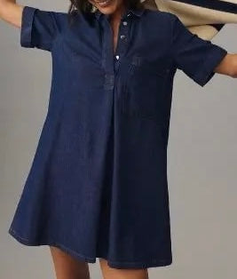 Pilcro Denim Utility Shirt Dress Women’s XS