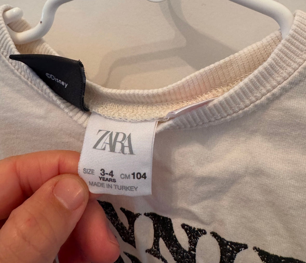 Zara Kids x Disney Graphic Tee Toddler Size 3-4 Years