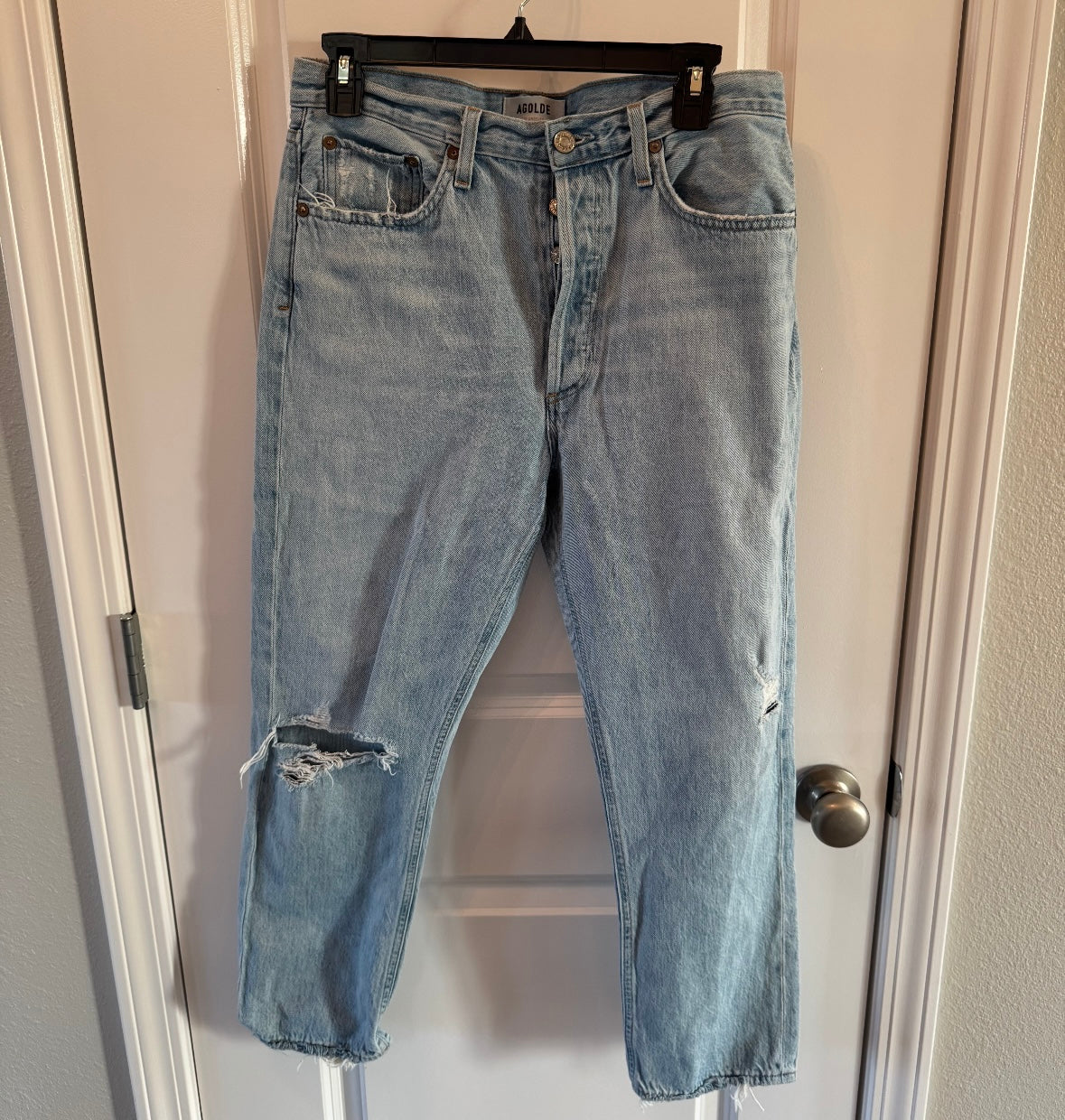 Agolde Jeans Distressed Women’s Size 29/8 Light Wash