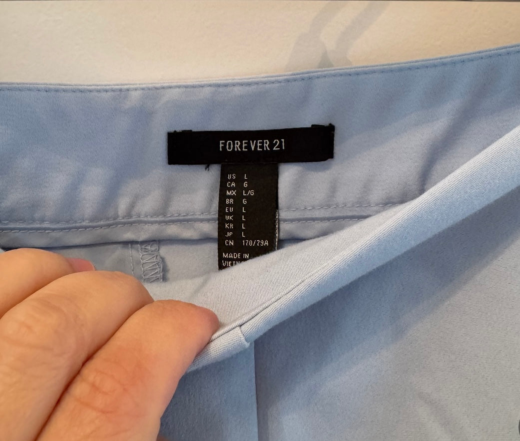 Forever 21 High Rise Shorts Women’s Large Blue