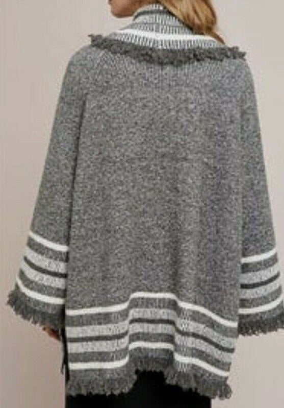 Anthropologie Saturday Sunday Portland Collar Kimono Sweater Women’s One Size Gray