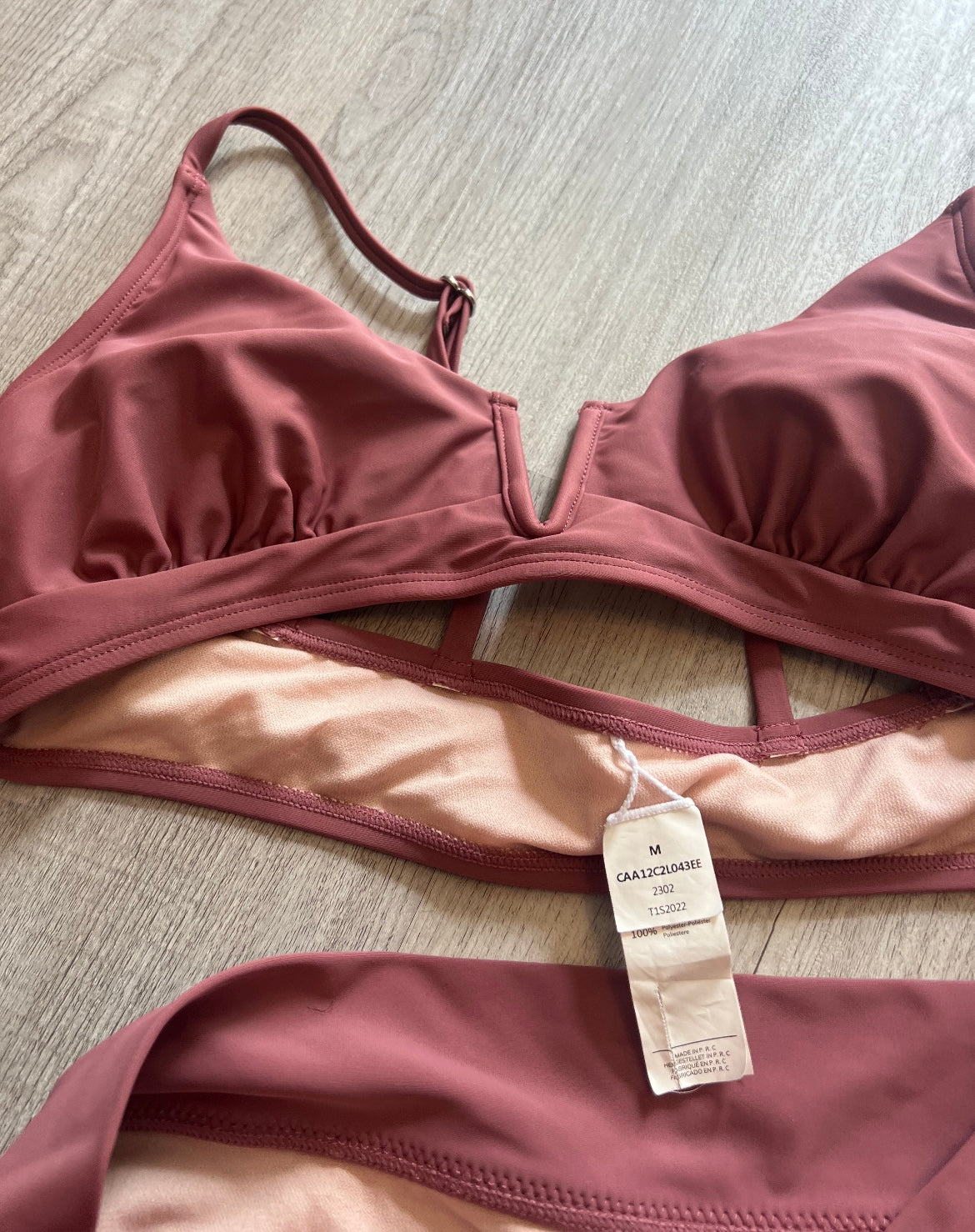 High Rise Bikini Women’s Size Medium Plum